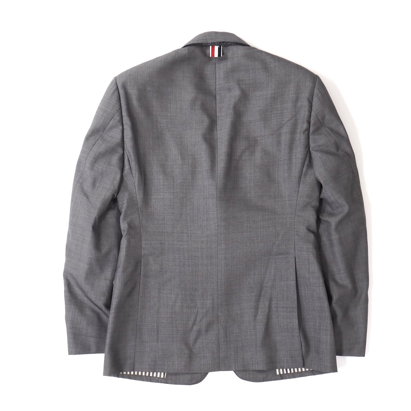 良品 トムブラウン THOM BROWNE ウール シルク スーツ ジャケット パンツ 0 グレー メンズ 正規品 5-YJ003