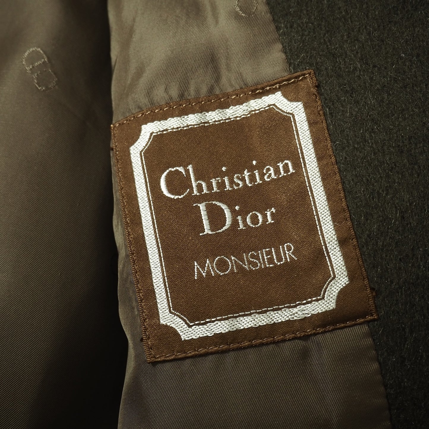 クリスチャンディオール Christian Dior MONSIEUR ヴィンテージ コート ダークグリーン メンズ 正規品 5-YK005