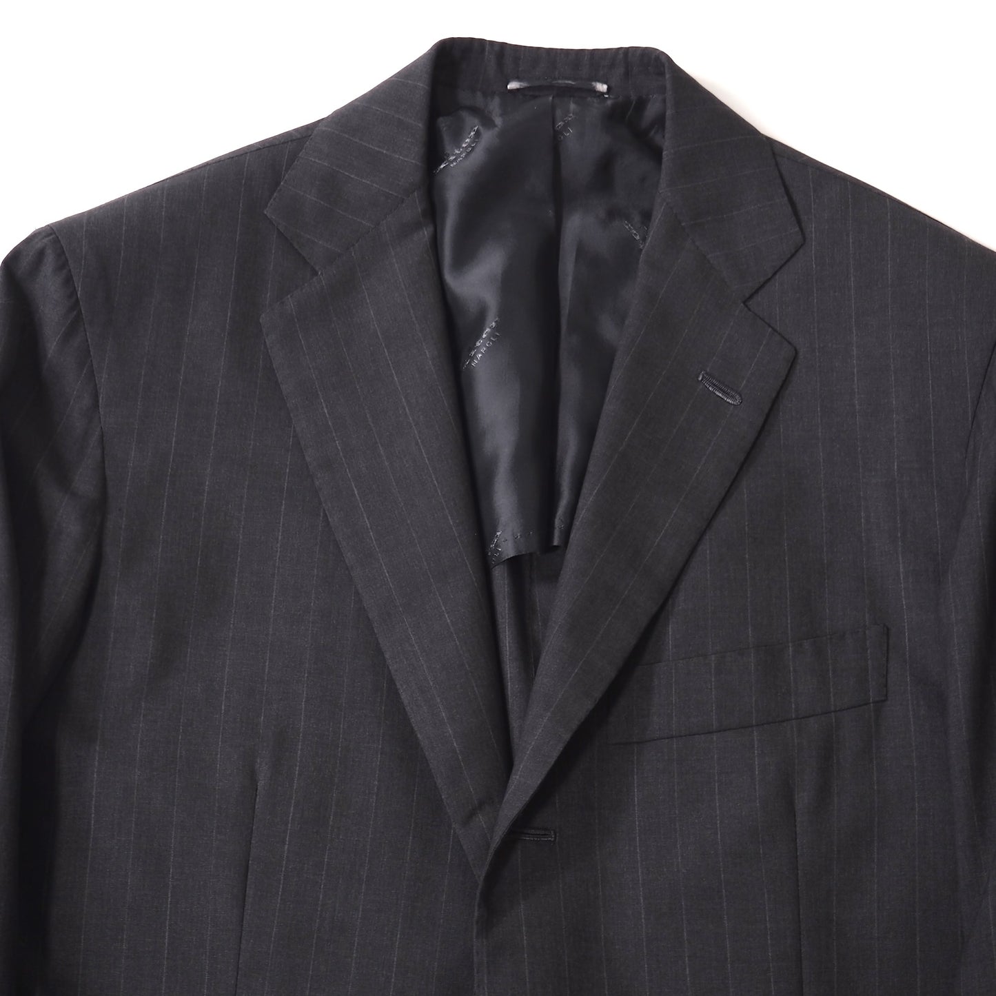 良品 キートン Kiton イタリア製 Diamante Blu ウール スーツ 46 グレー メンズ 正規品 5-YK008