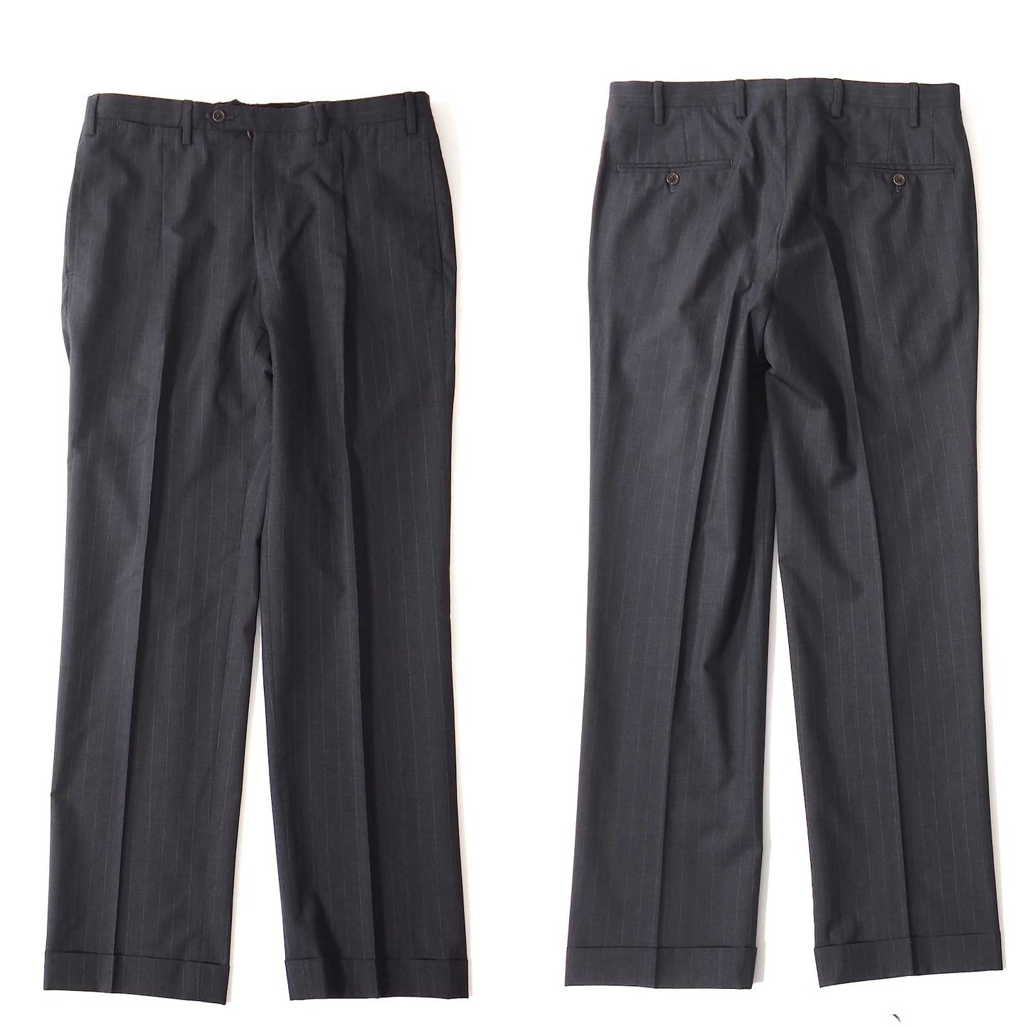 良品 キートン Kiton イタリア製 Diamante Blu ウール スーツ 46 グレー メンズ 正規品 5-YK008