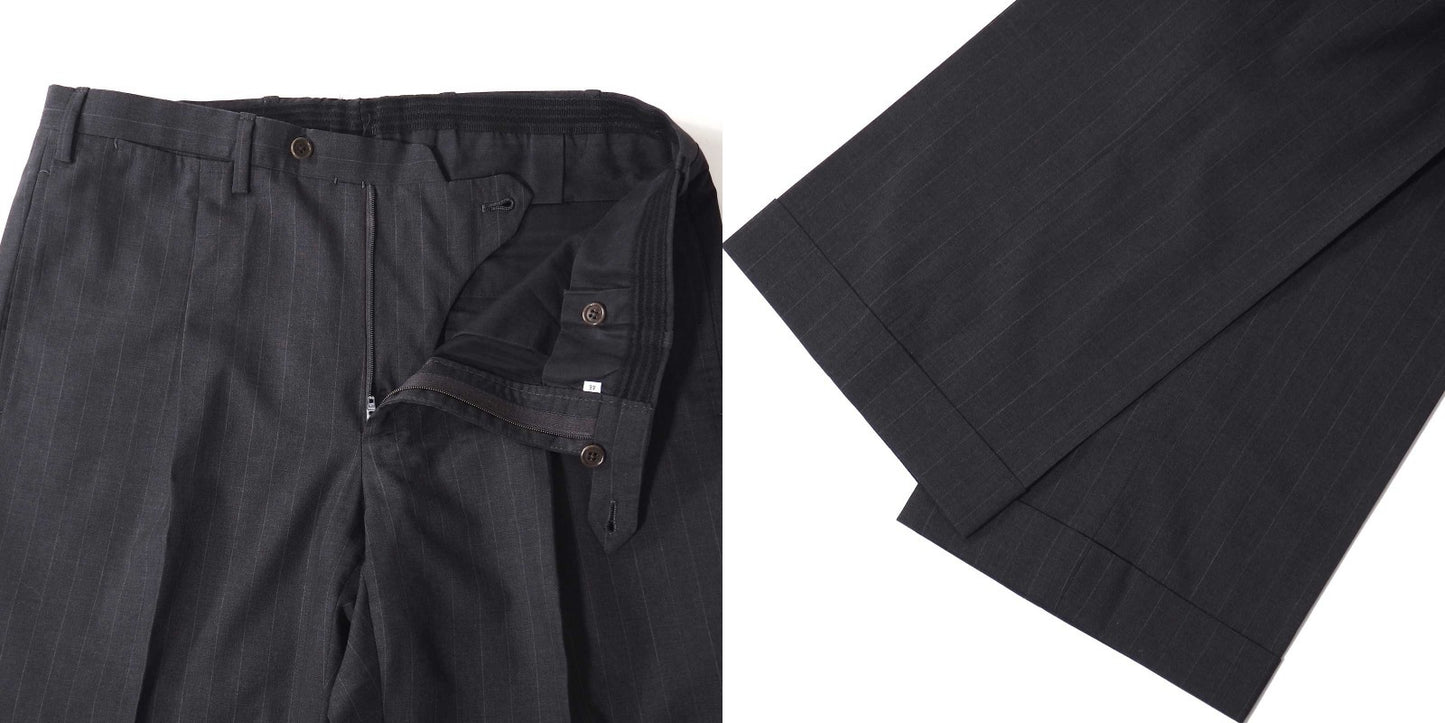 良品 キートン Kiton イタリア製 Diamante Blu ウール スーツ 46 グレー メンズ 正規品 5-YK008