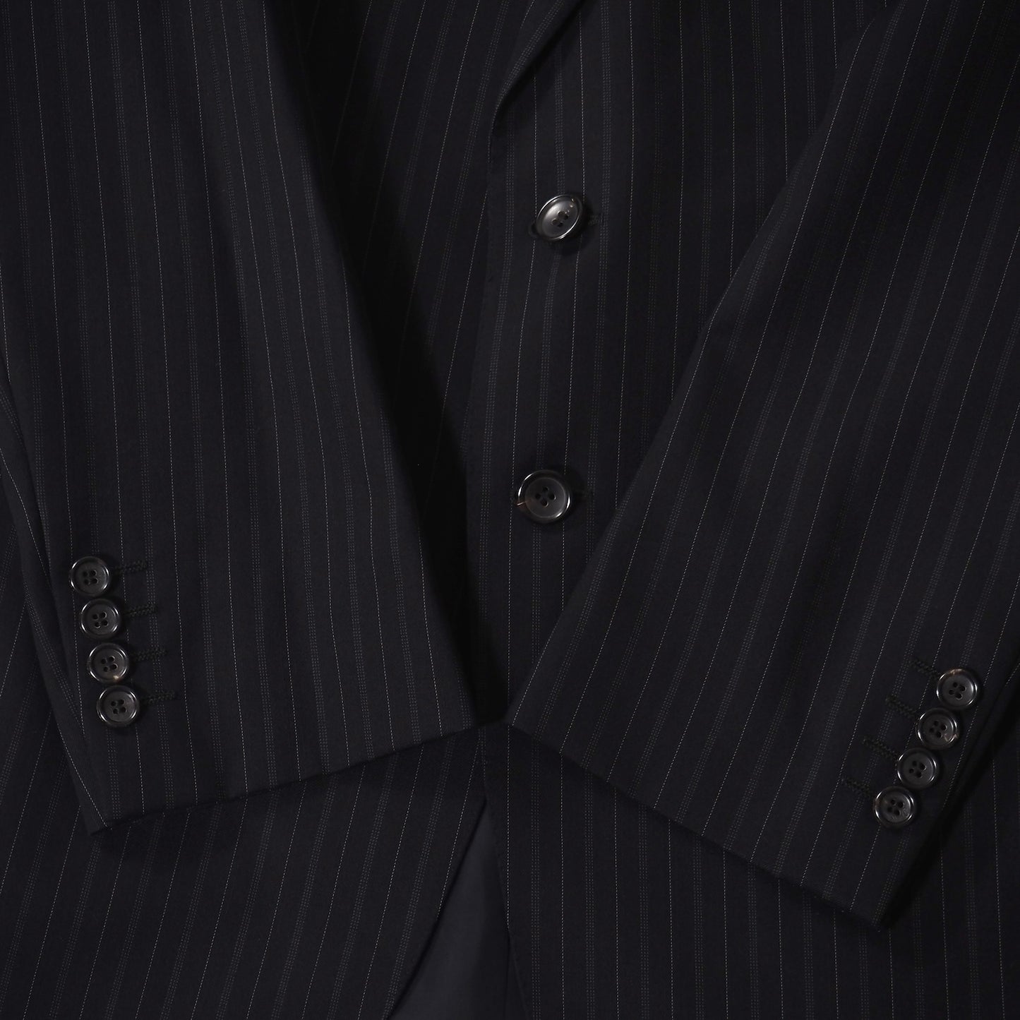 美品 グッチ GUCCI トムフォード期 ウール スーツ 52 ブラック ストライプ メンズ 正規品 5-YK010