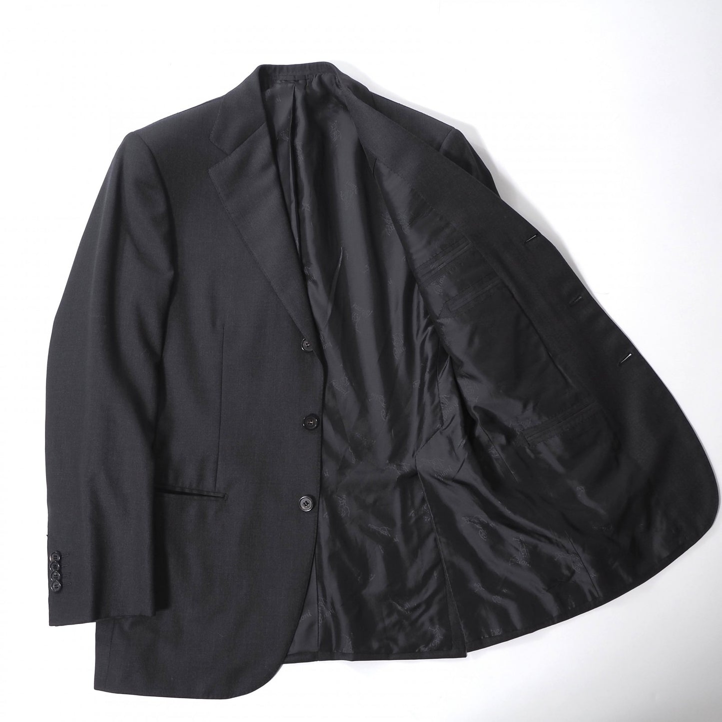 ブリオーニ Brioni イタリア製 スーツ ジャケット パンツ 48 ダークグレー メンズ 正規品 5-YL010
