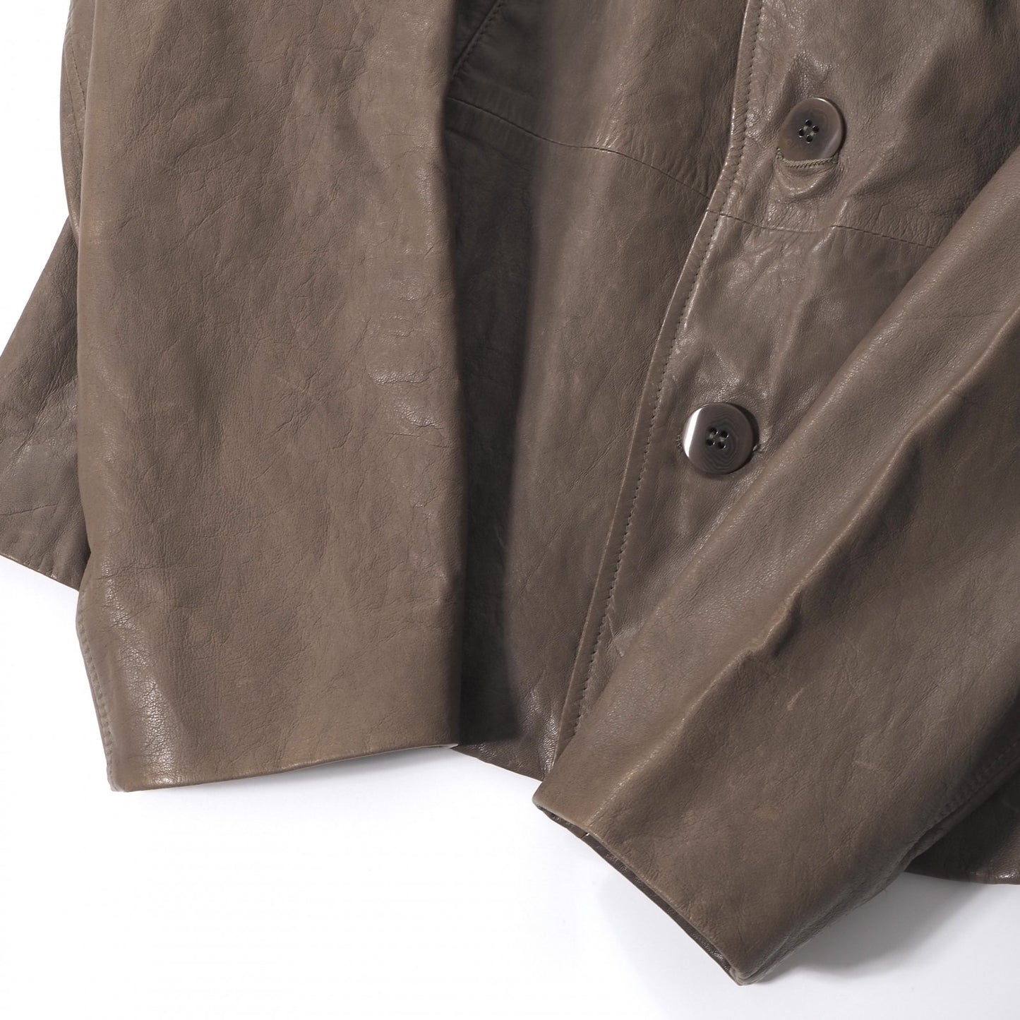 ジョルジオアルマーニ GIORGIO ARMANI イタリア製 ラムレザー ライダース ジャケット 52 ブラウン メンズ 正規品 5-YL015