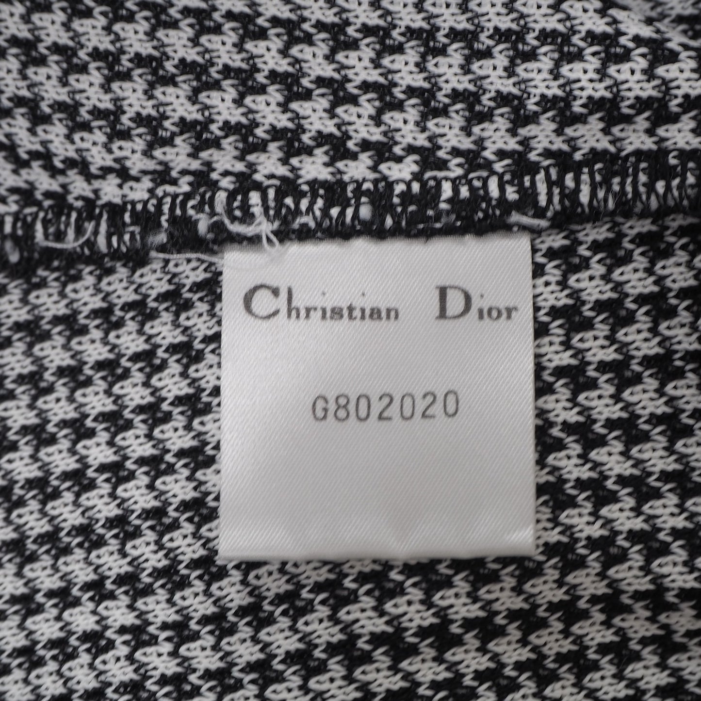 クリスチャンディオール Christian Dior ノースリーブ ブラウス シアー トップス 44 ブラック ホワイト レディース 正規品 5-YL016