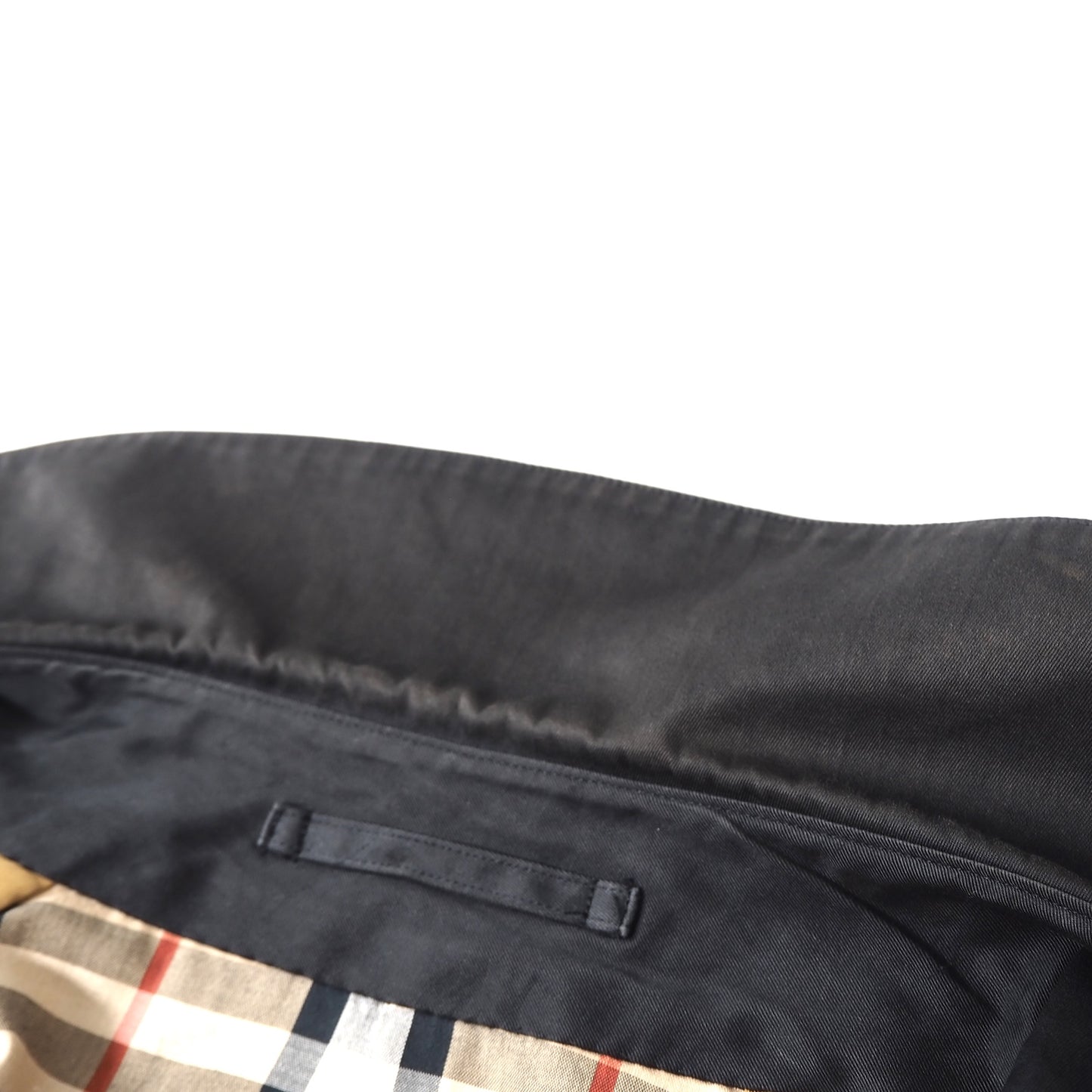 バーバリー Burberrys ヴィンテージ トレンチコート 92 170 裏地ノバチェック ブラック メンズ 正規品 5-ZD007