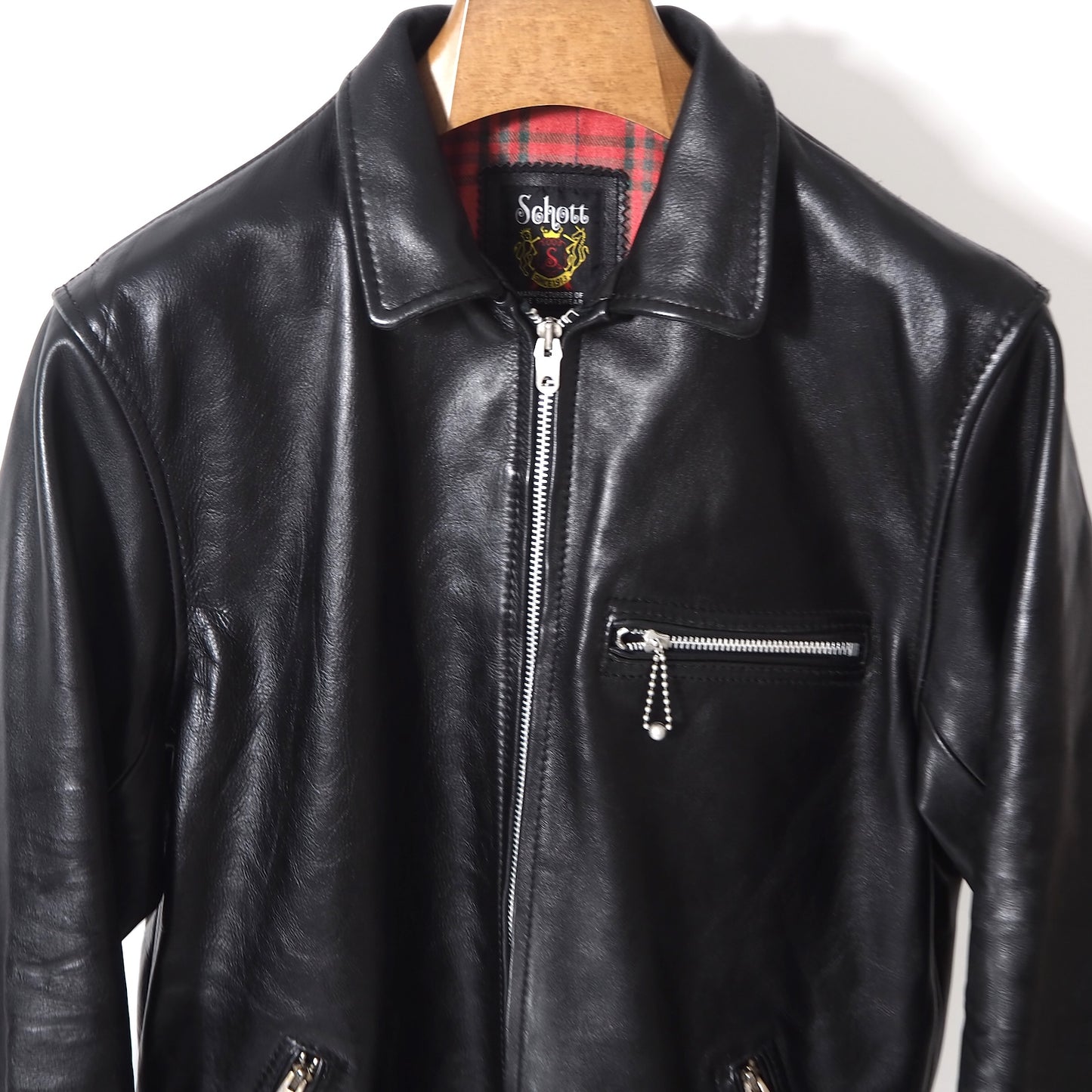 ショット Schott USA製 3111006 トラッカー ライダース レザー ジャケット L ブラック メンズ 正規品 5-ZD016