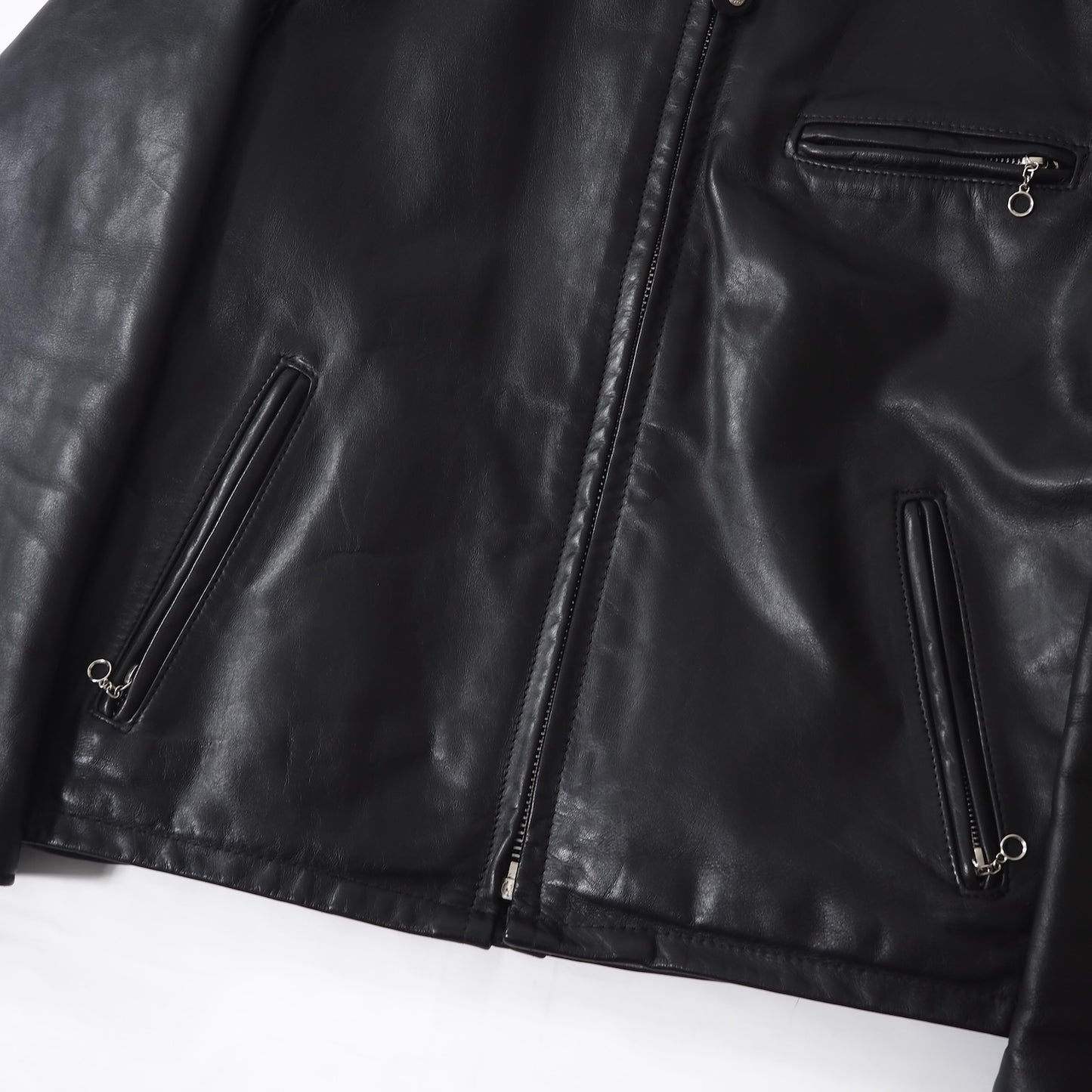 美品 ショット Schott 641 USA製 近年モデル ボアライナー シングルラーダース レザー ジャケット 40 ブラック メンズ 正規品 5-ZD018