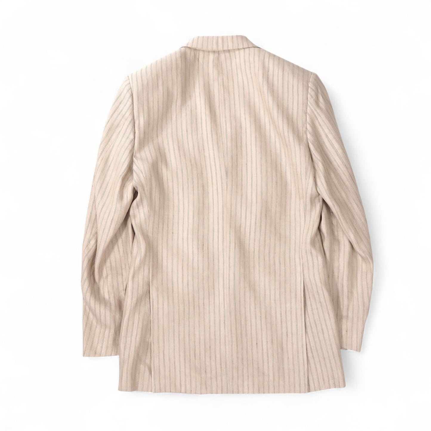 極美品 ヴァレンティノ VALENTINO リネン シルク テーラード ジャケット 44 ライトベージュ メンズ 正規品 5-ZF001