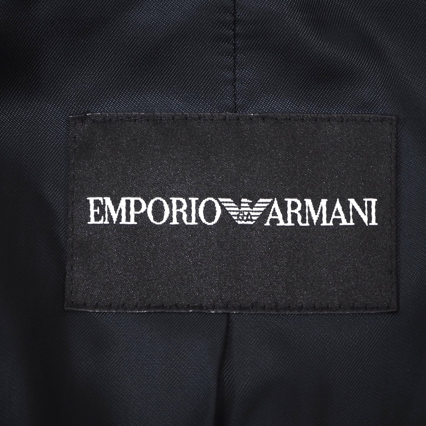 美品 エンポリオアルマーニ EMPORIO ARMANI ウール スタンドカラー フレア ロングコート 38 ブラック レディース 正規品 5-ZF006