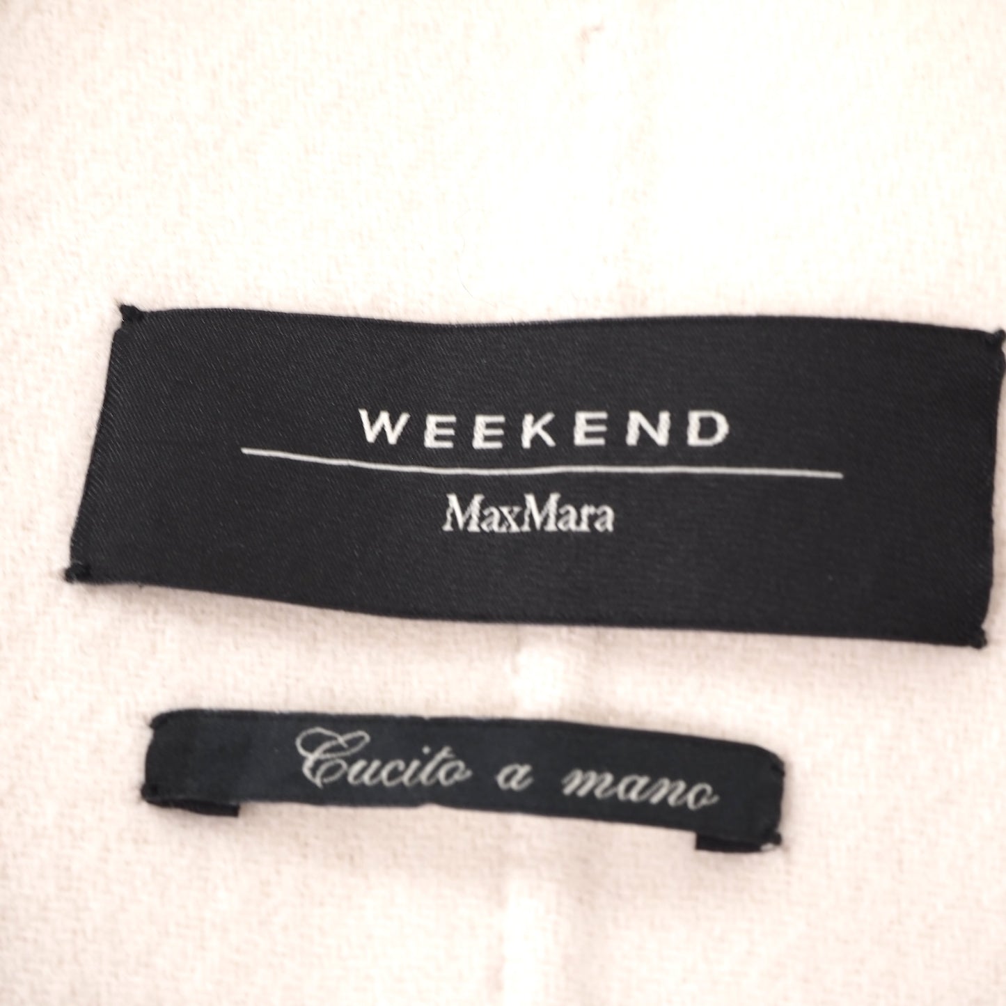美品 マックスマーラ ウィークエンド Max Mara WEEKEND ダブルフェイス ヴァージンウール バイカラー ショート ジャケット 40 ホワイト ブラック レディース 正規品 5-ZF033