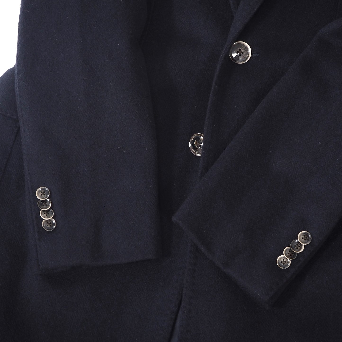 美品 リングジャケット RING JACKET リングヂャケット ウール カシミヤ チェスターコート 44 ダークネイビー メンズ 正規品 5-ZF039