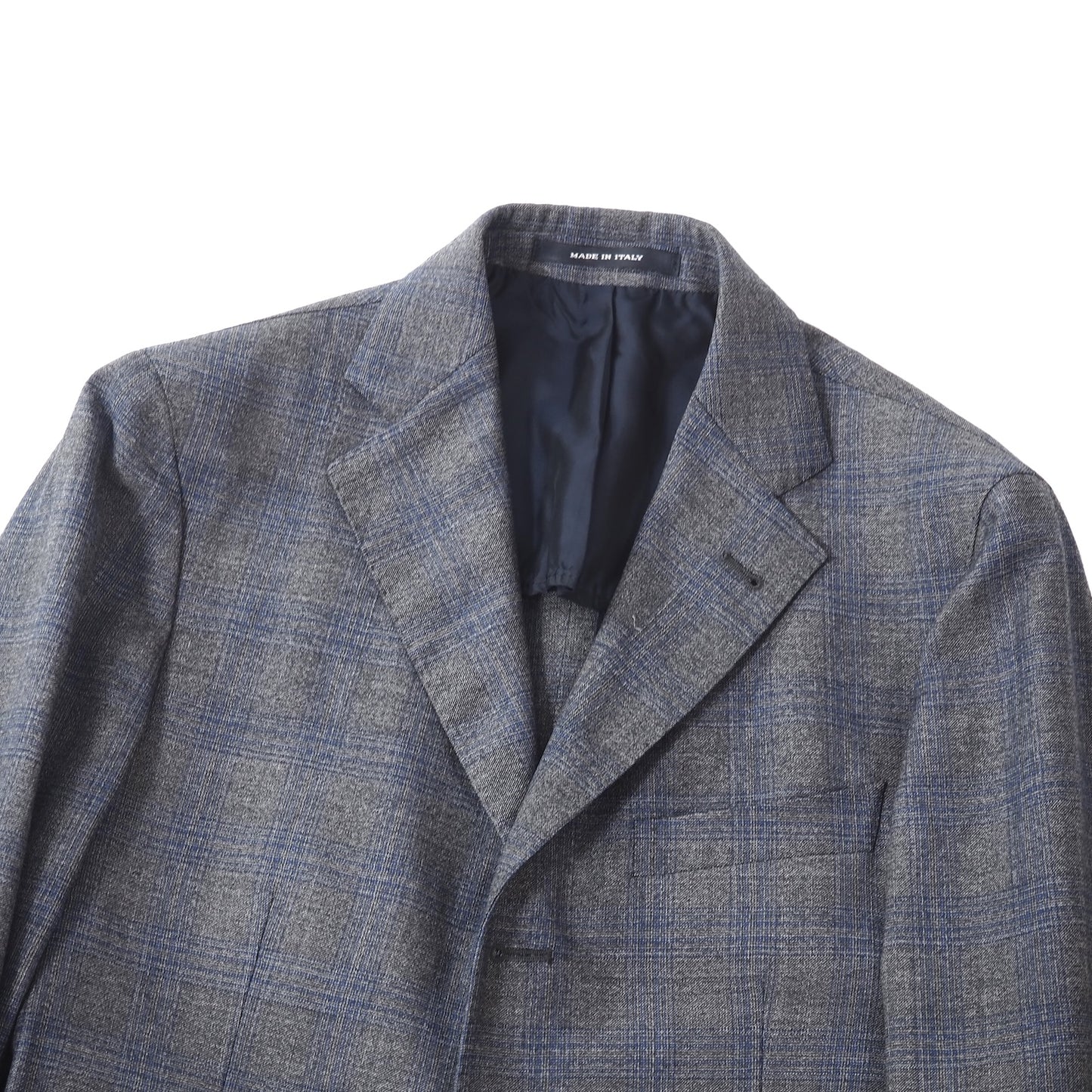 良品 タリアトーレ TAGLIATORE REDA ヴァージンウール スーツ セットアップ ジャケット パンツ 背抜き 44 グレー チェック メンズ 正規品 5-ZF041