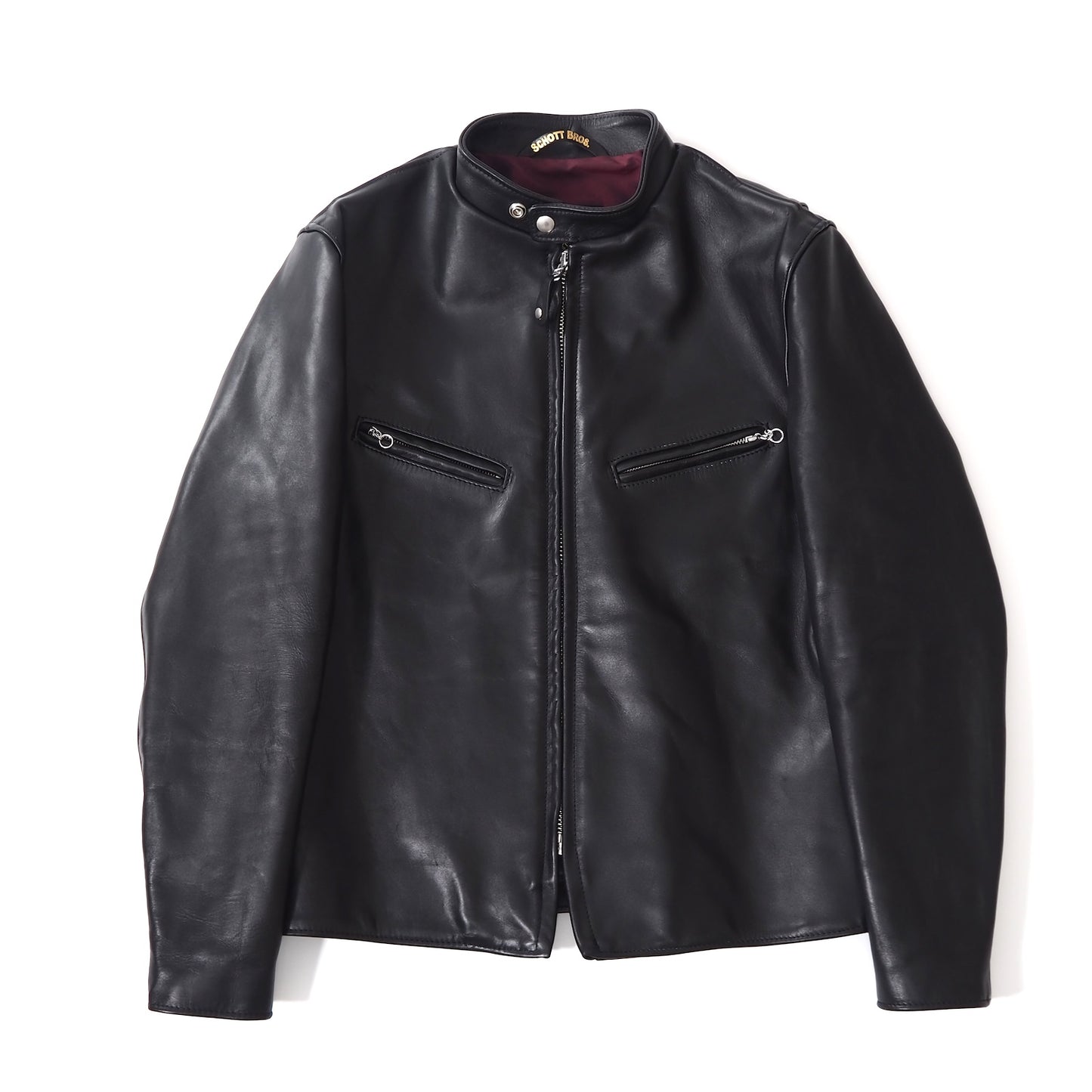 良品 ショット Schott 現行 641XX シングル レザー ライダースジャケット 40 ブラック メンズ 正規品 5-ZF061