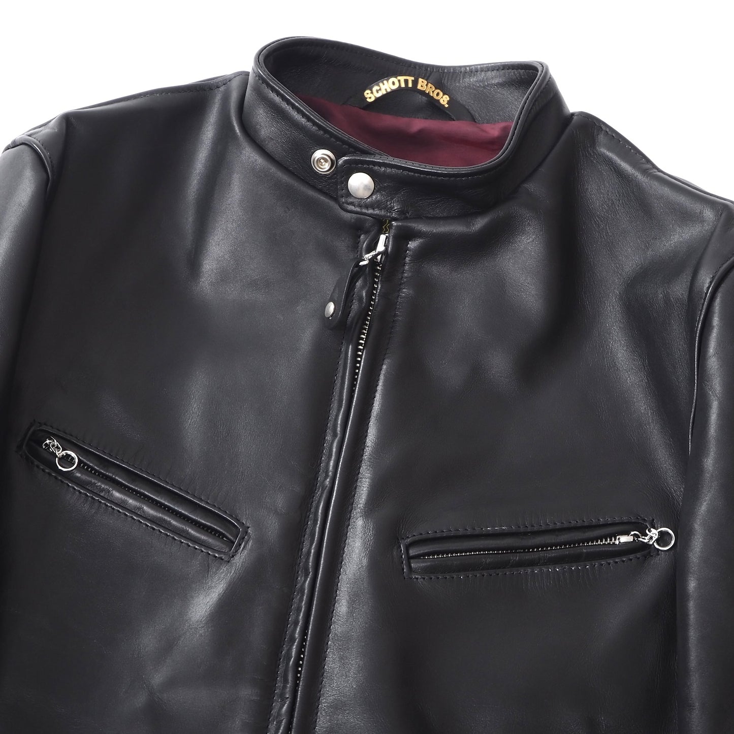 良品 ショット Schott 現行 641XX シングル レザー ライダースジャケット 40 ブラック メンズ 正規品 5-ZF061