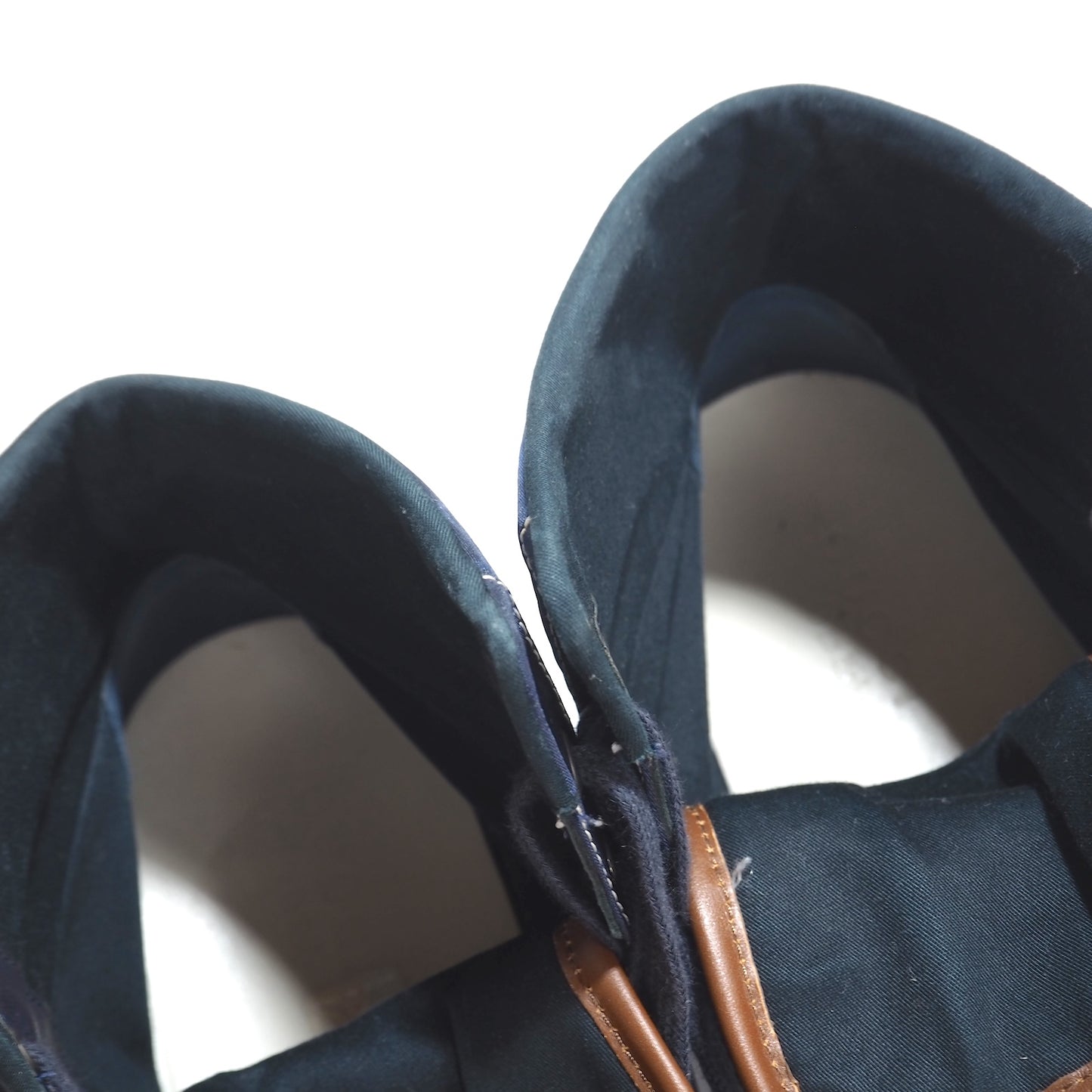 良品 グッチ GUCCI イタリア製 GG柄 キャンバスxレザー ハイカット スニーカー 8 26-26.5cm相当 ネイビー メンズ 正規品 5-ZF064