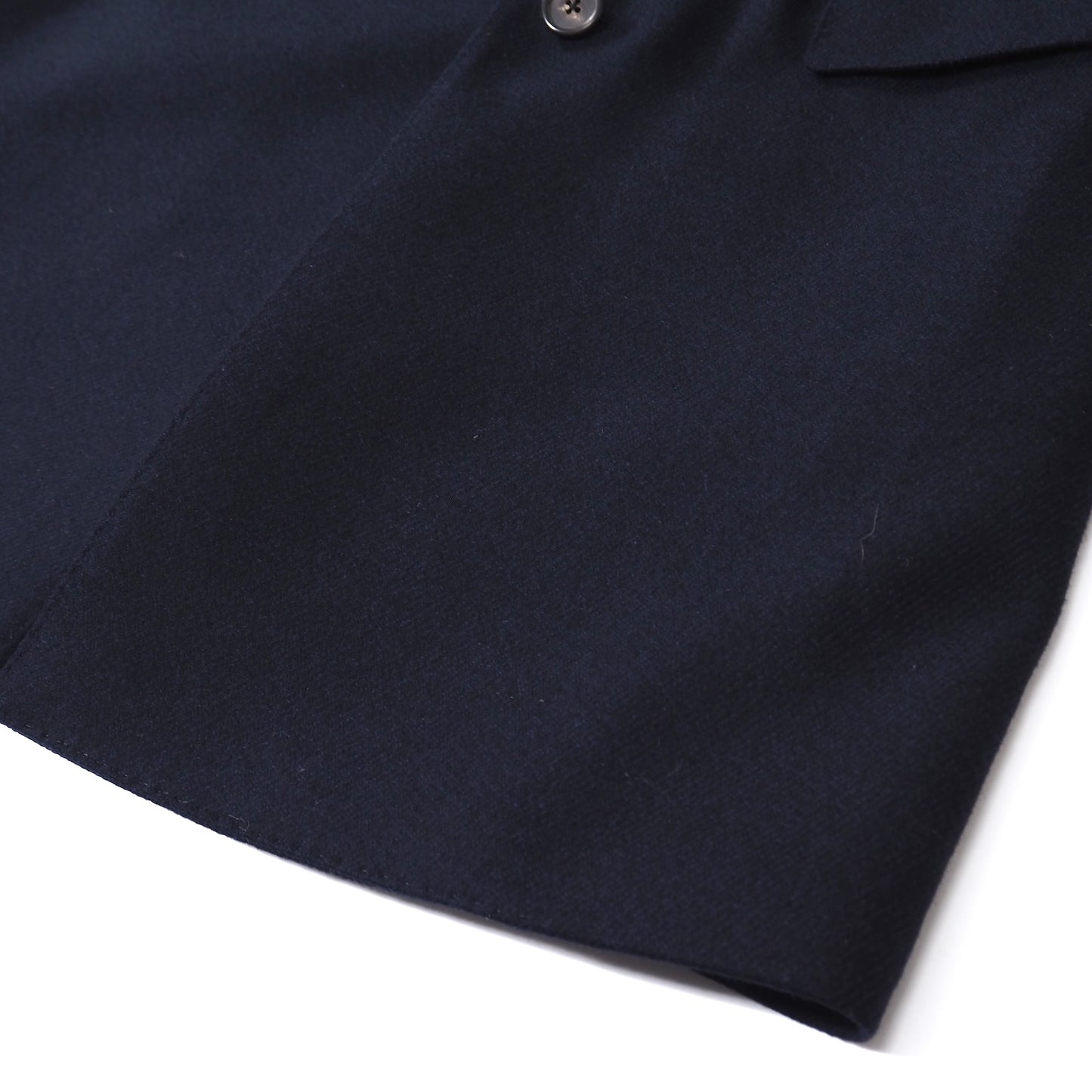 美品 ラルディーニ LARDINI イタリア製 ブートニエール付き ウール カシミヤ チェスター コート 46 ダークネイビー メンズ 正規品 5-ZF065