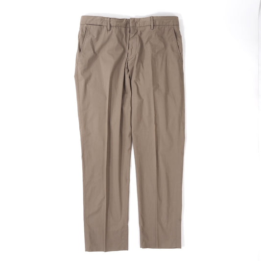 エルメネジルドゼニア Ermenegildo Zegna TELA VELA 春夏物 微ストレッチ コットン チノパンツ 52 ベージュ メンズ 正規品 5-ZF077