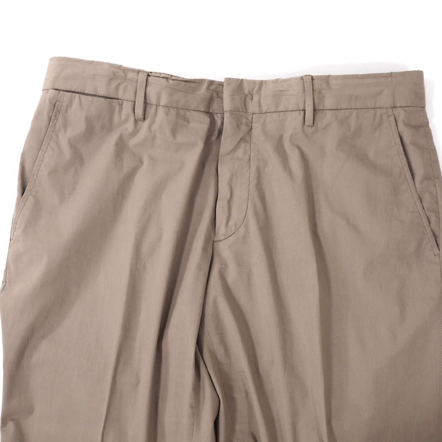 エルメネジルドゼニア Ermenegildo Zegna TELA VELA 春夏物 微ストレッチ コットン チノパンツ 52 ベージュ メンズ 正規品 5-ZF077