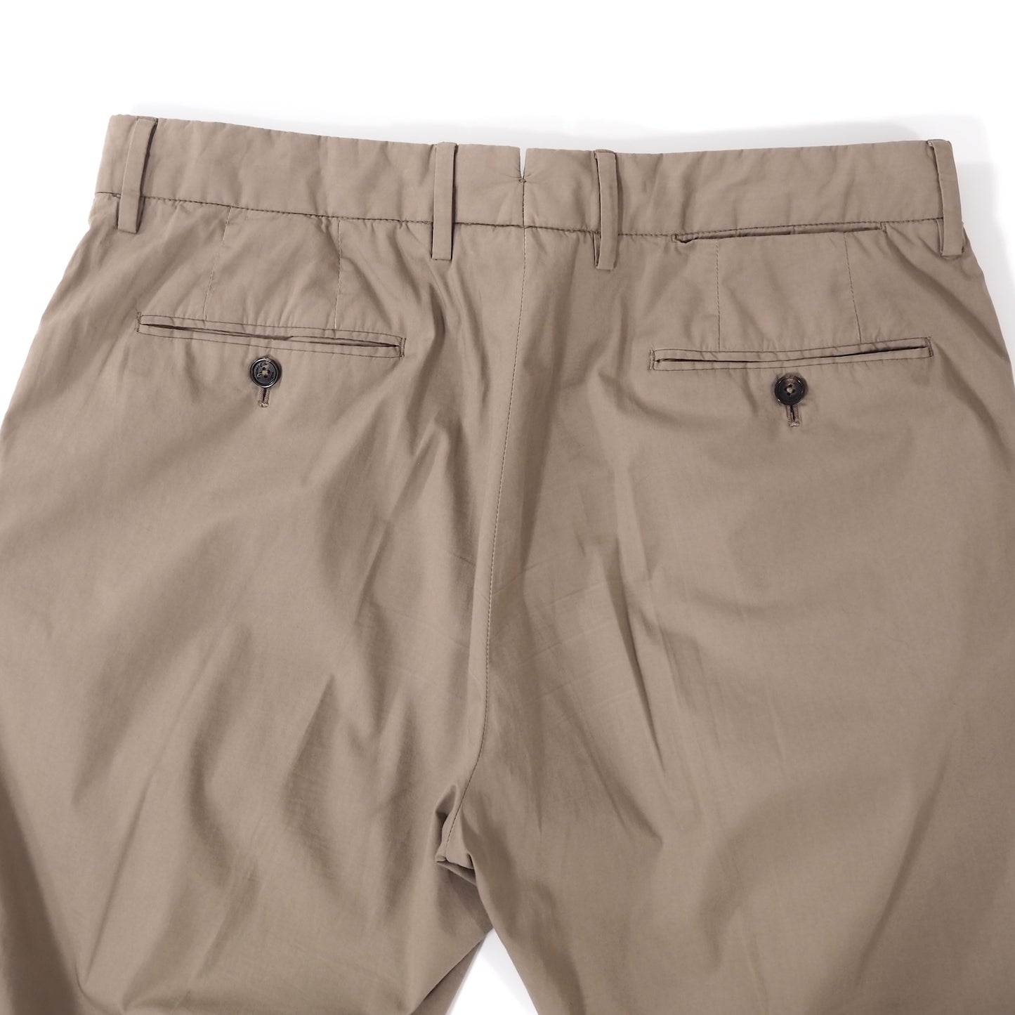 エルメネジルドゼニア Ermenegildo Zegna TELA VELA 春夏物 微ストレッチ コットン チノパンツ 52 ベージュ メンズ 正規品 5-ZF077