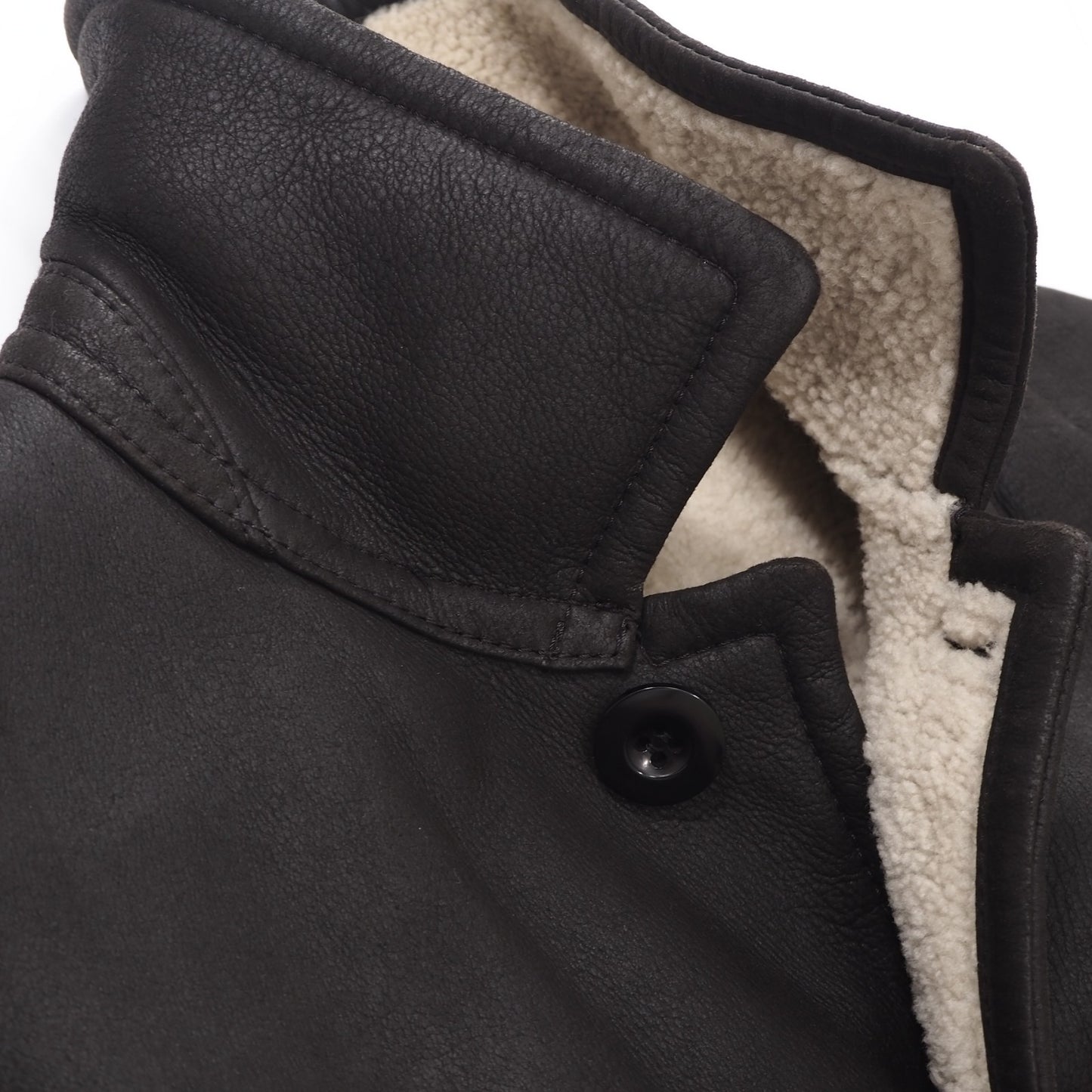 良品 ブルックスブラザーズ Brooks Brothers ラムレザー ムートン コート M ダークブラウン メンズ 正規品 5-ZFF324
