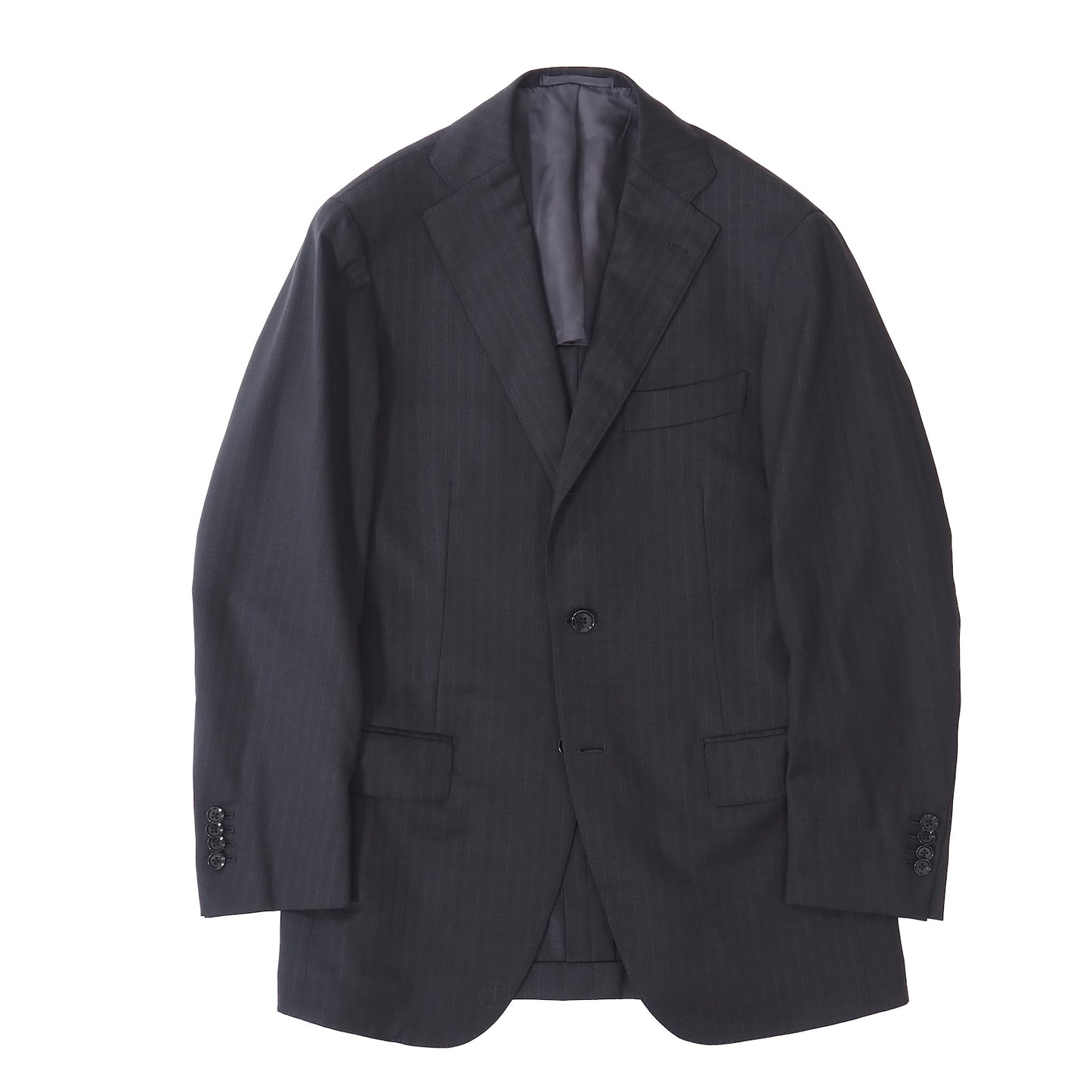 良品 リングジャケット RING JACKET ウール 背抜き アンコン セットアップ スーツ ジャケット パンツ 46 ダークグレー メンズ 正規品 5-ZG009