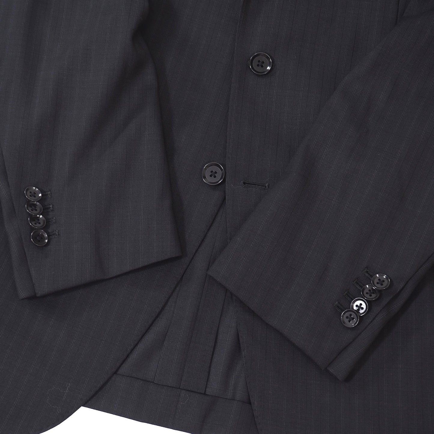良品 リングジャケット RING JACKET ウール 背抜き アンコン セットアップ スーツ ジャケット パンツ 46 ダークグレー メンズ 正規品 5-ZG009
