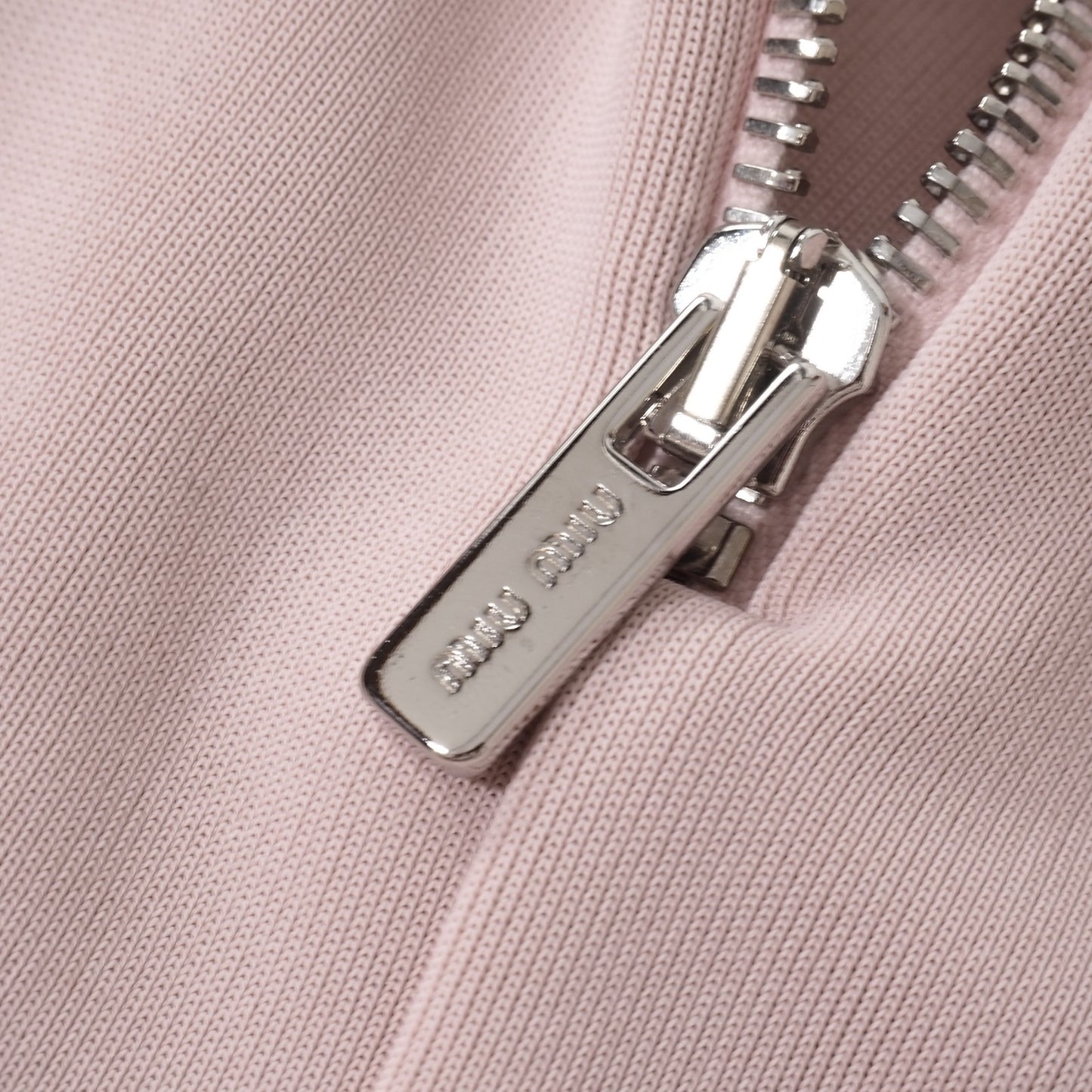 美品 ミュウミュウ MIU MIU フリル ストレッチ ワンピース M ライトピンク レディース 正規品 5-ZG015