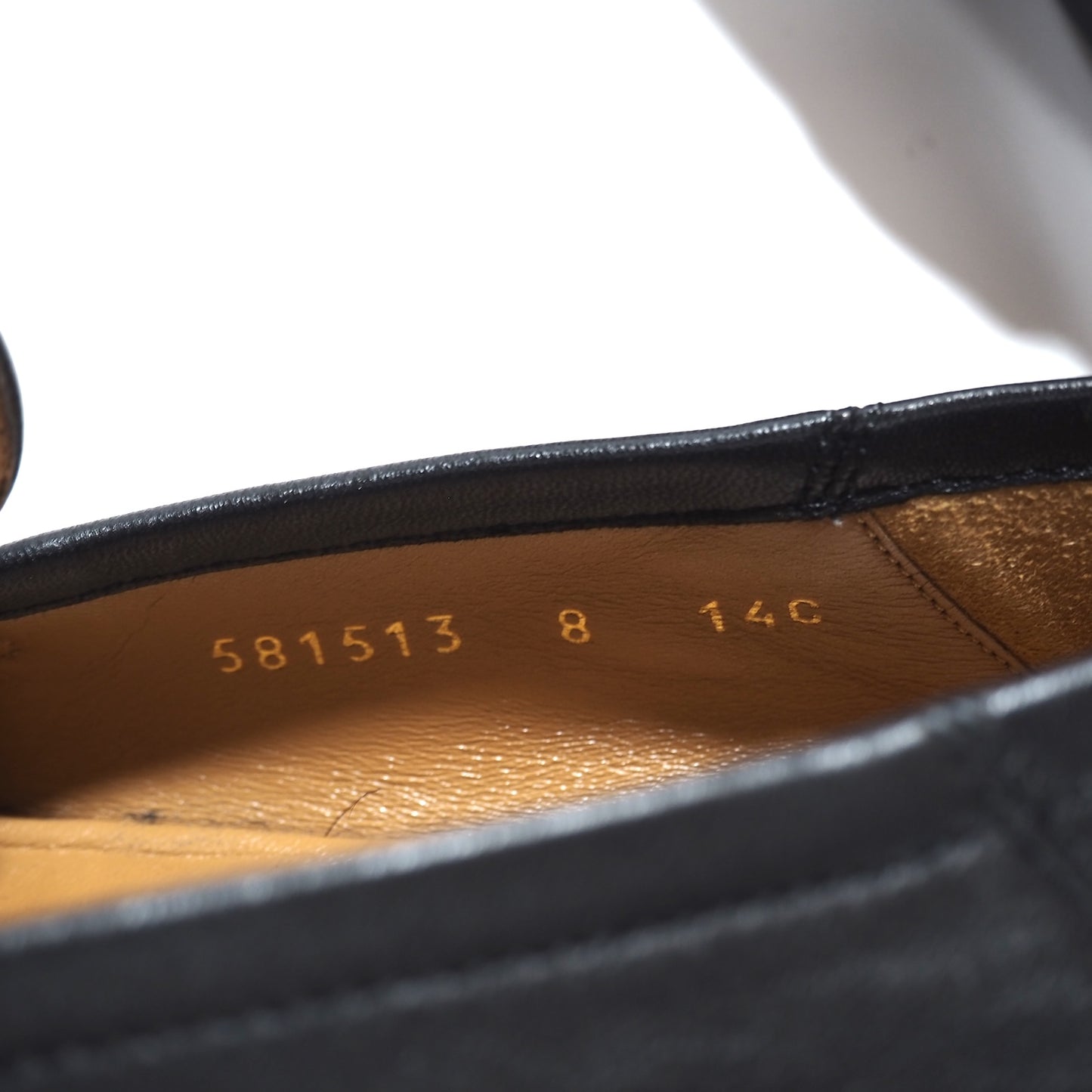 グッチ GUCCI シェリーライン レザー ホースビット ローファー 8 ブラック メンズ 正規品 5-ZG016