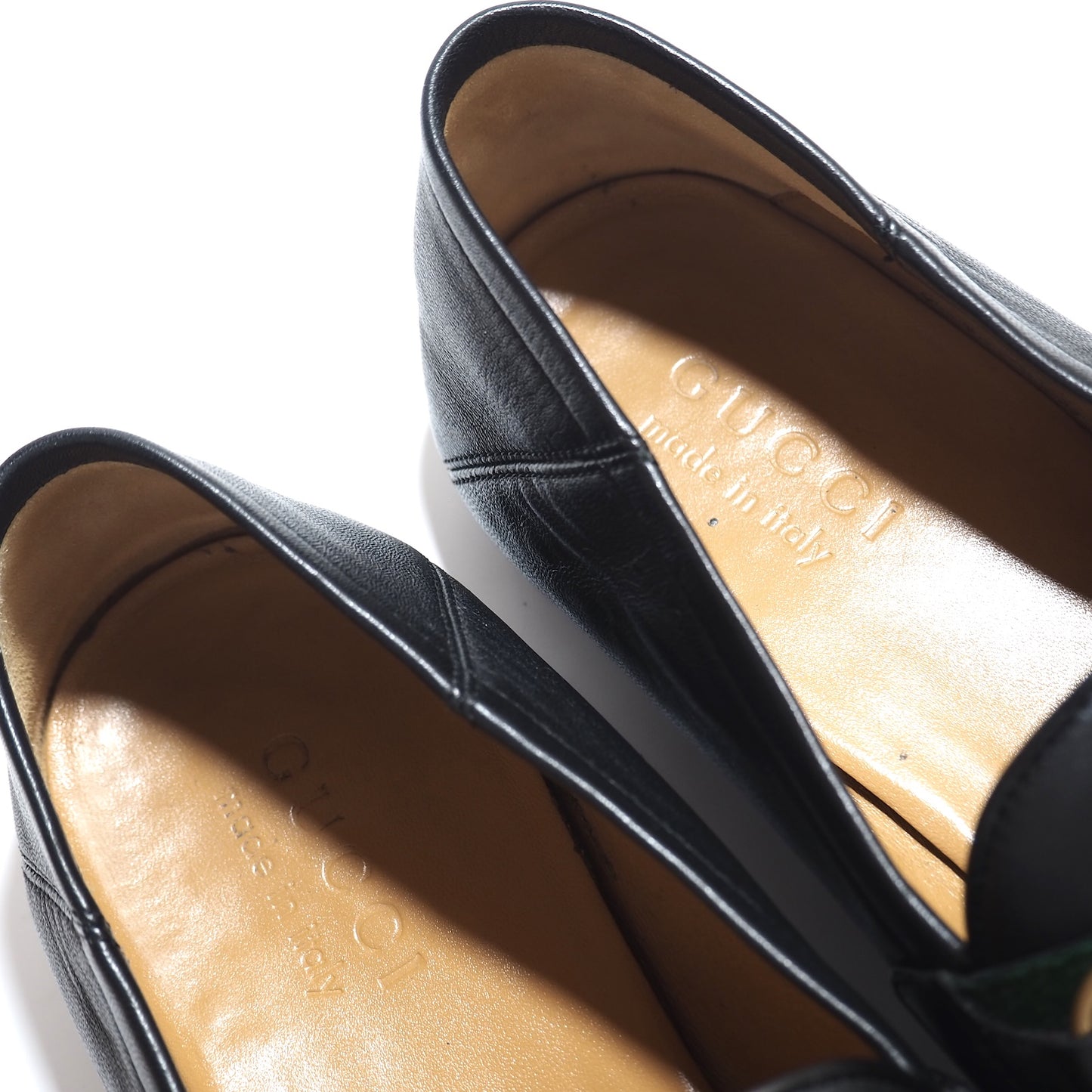 グッチ GUCCI シェリーライン レザー ホースビット ローファー 8 ブラック メンズ 正規品 5-ZG016