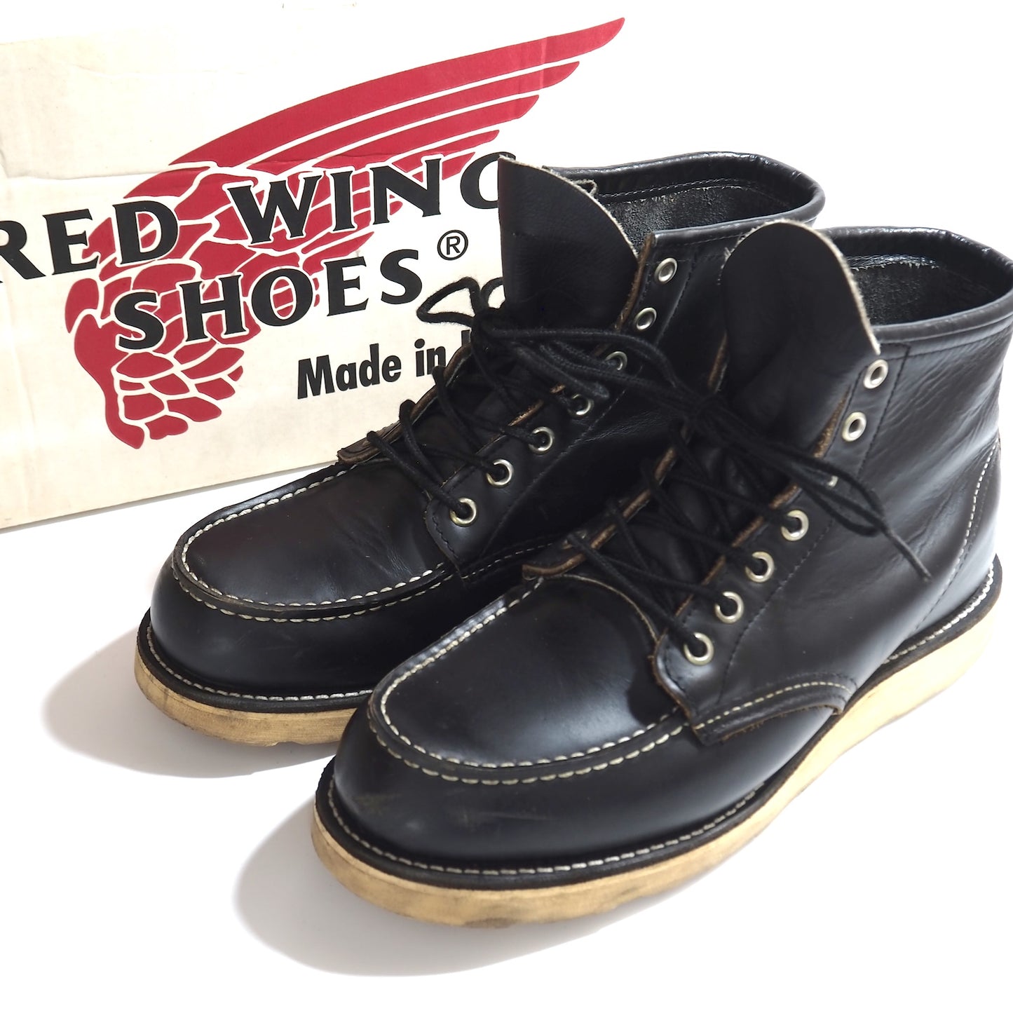 レッドウィング Red Wings アイリッシュセッター レザー ブーツ 7.5 ブラック メンズ 正規品 5-ZG020