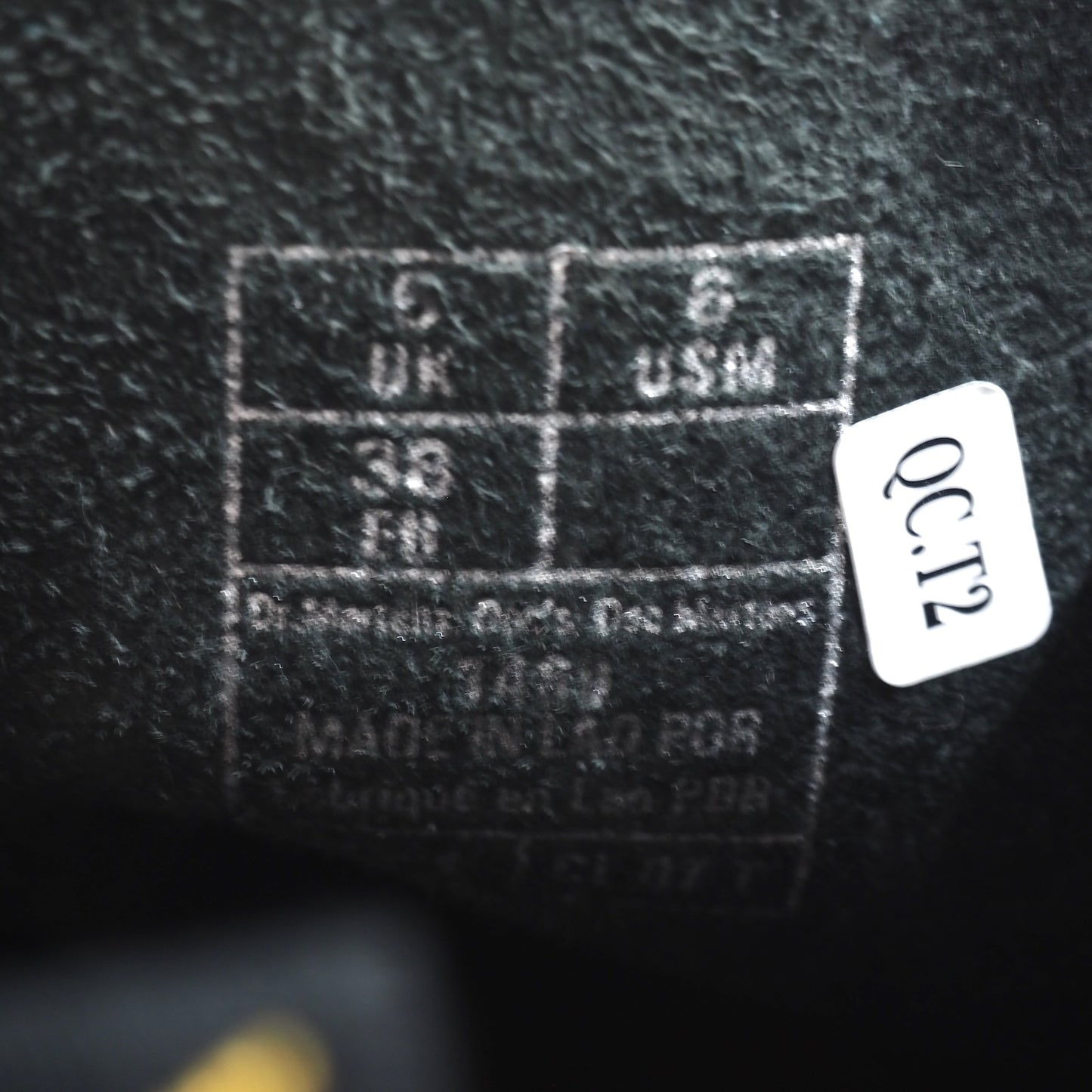未使用 ドクターマーチン Dr.Martens ８ホール レースアップ ブーツ EU38 UK6 ブラック レディース 正規品 5-ZG028