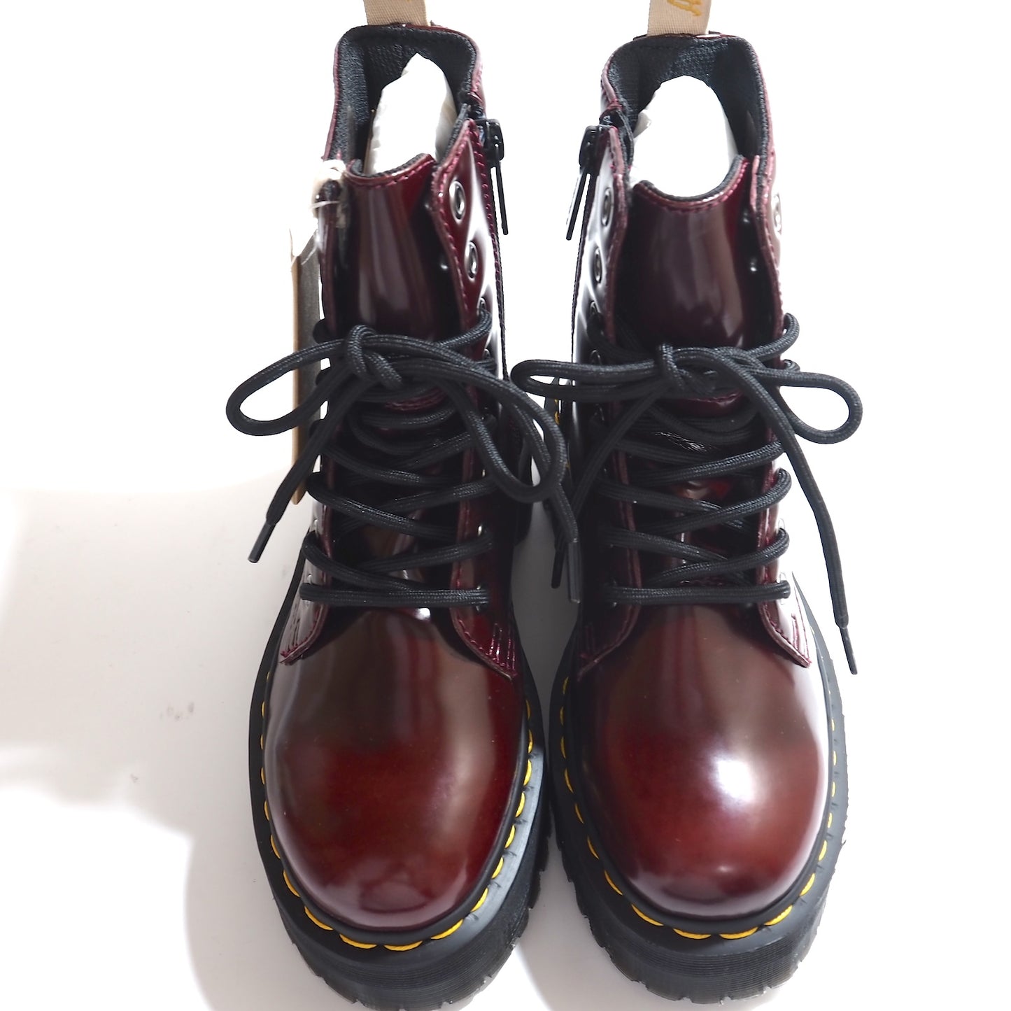 未使用 ドクターマーチン Dr.Martens V JADON 2 ブーツ 36 22cm相当 バーガンディー レディース 正規品 5-ZG029