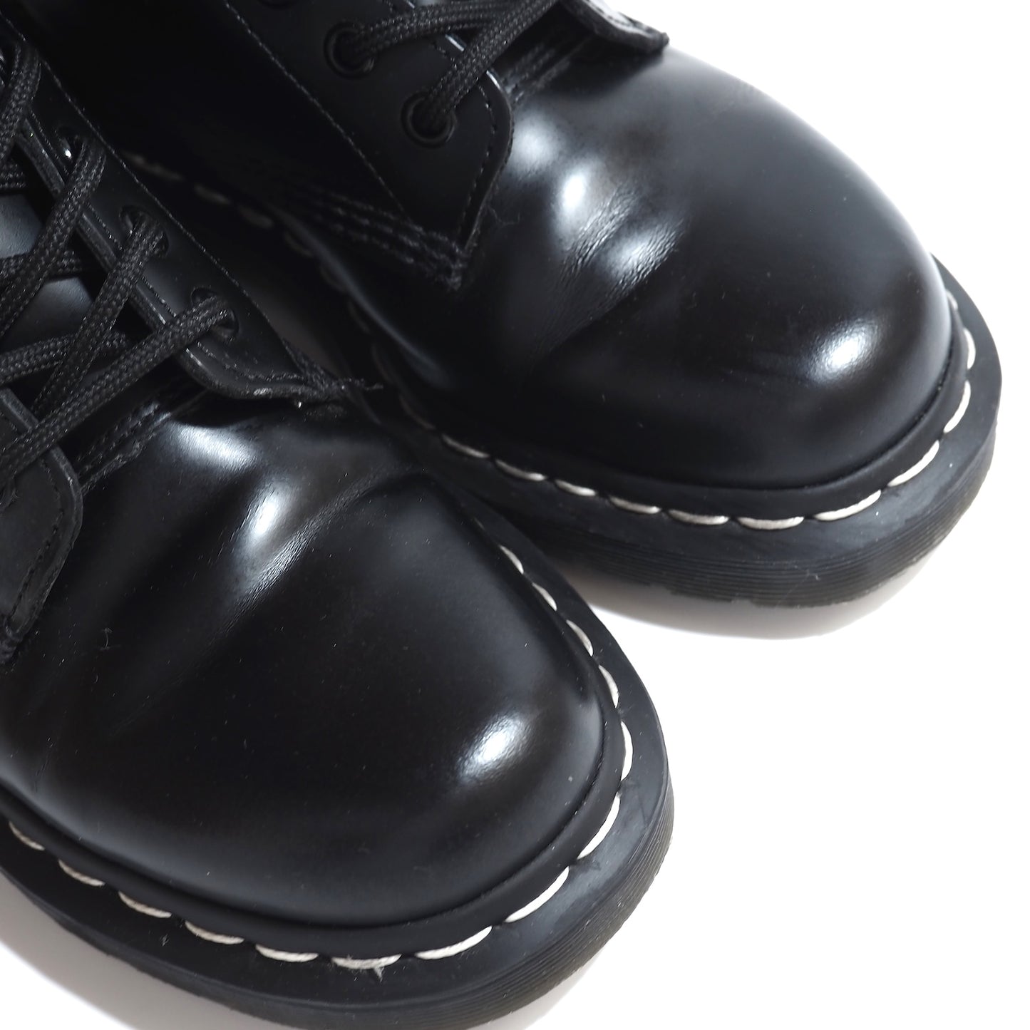 良品 ドクターマーチン Dr.Martens 1460 WS 8ホール レースアップ ブーツ UK4 EU37 ブラック レディース 正規品 5-ZG032