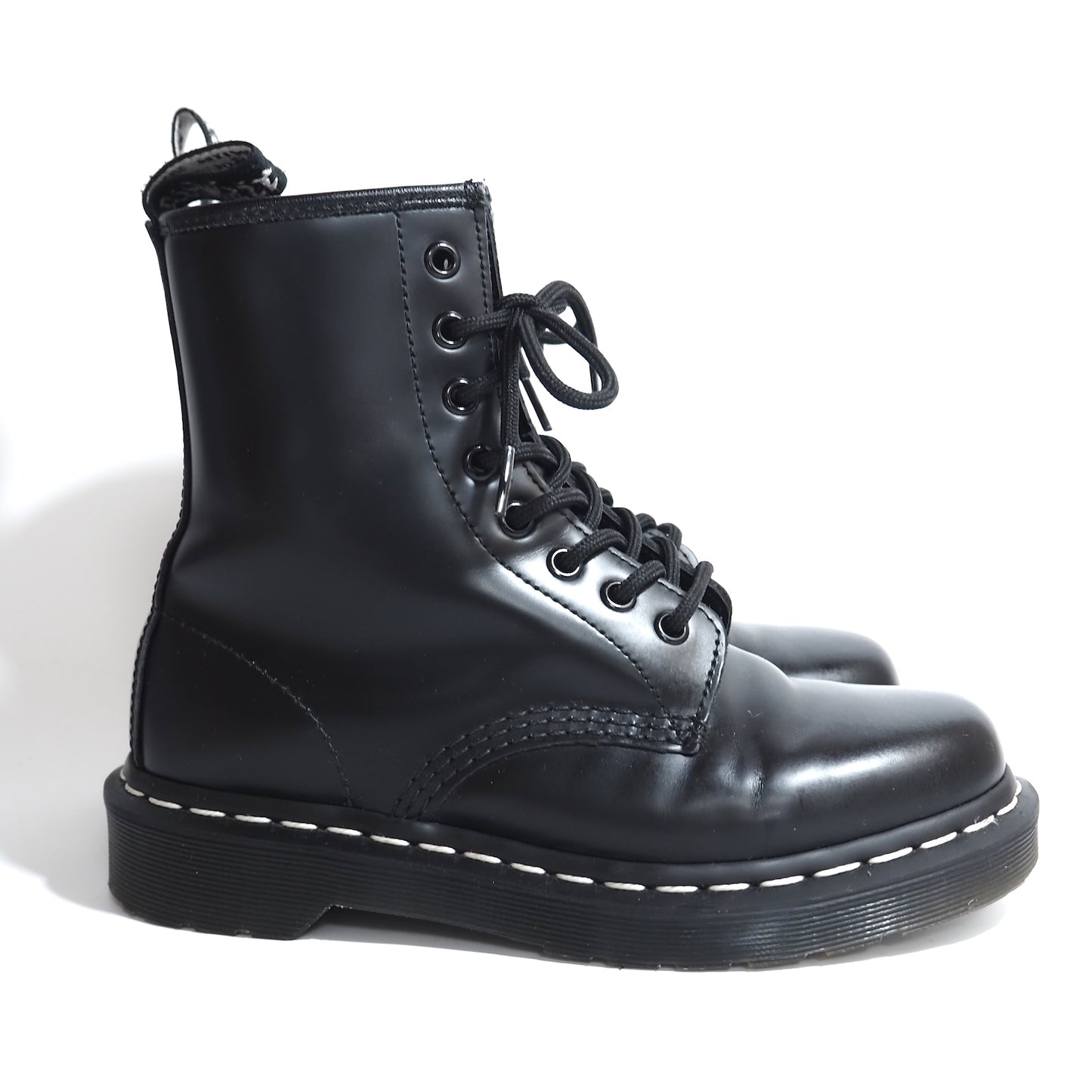 良品 ドクターマーチン Dr.Martens 1460 WS 8ホール レースアップ ブーツ UK4 EU37 ブラック レディース 正規品 5-ZG032