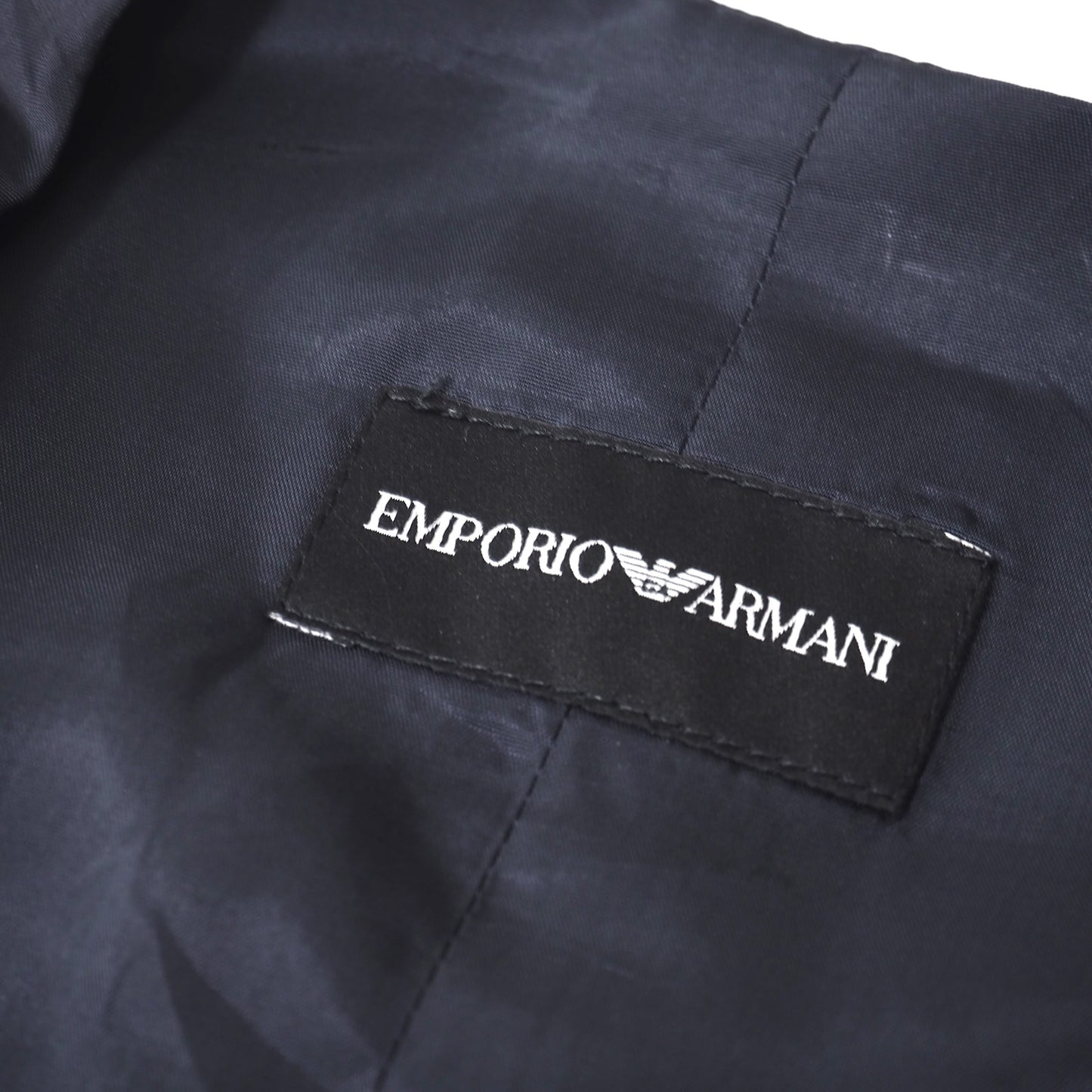 未使用 エンポリオアルマーニ EMPORIO ARMANI 21年製 ウール シルク ジレ ベスト 50 ネイビー メンズ 正規品 5-ZG048