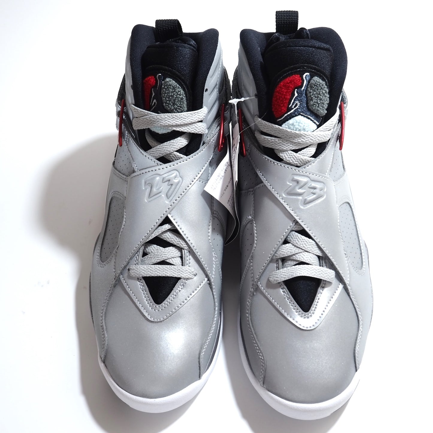 未使用 ナイキ NIKE エアジョーダン8 AIR JORDAN 8 スニーカー 28 グレー シルバー メンズ 正規品 5-ZG051