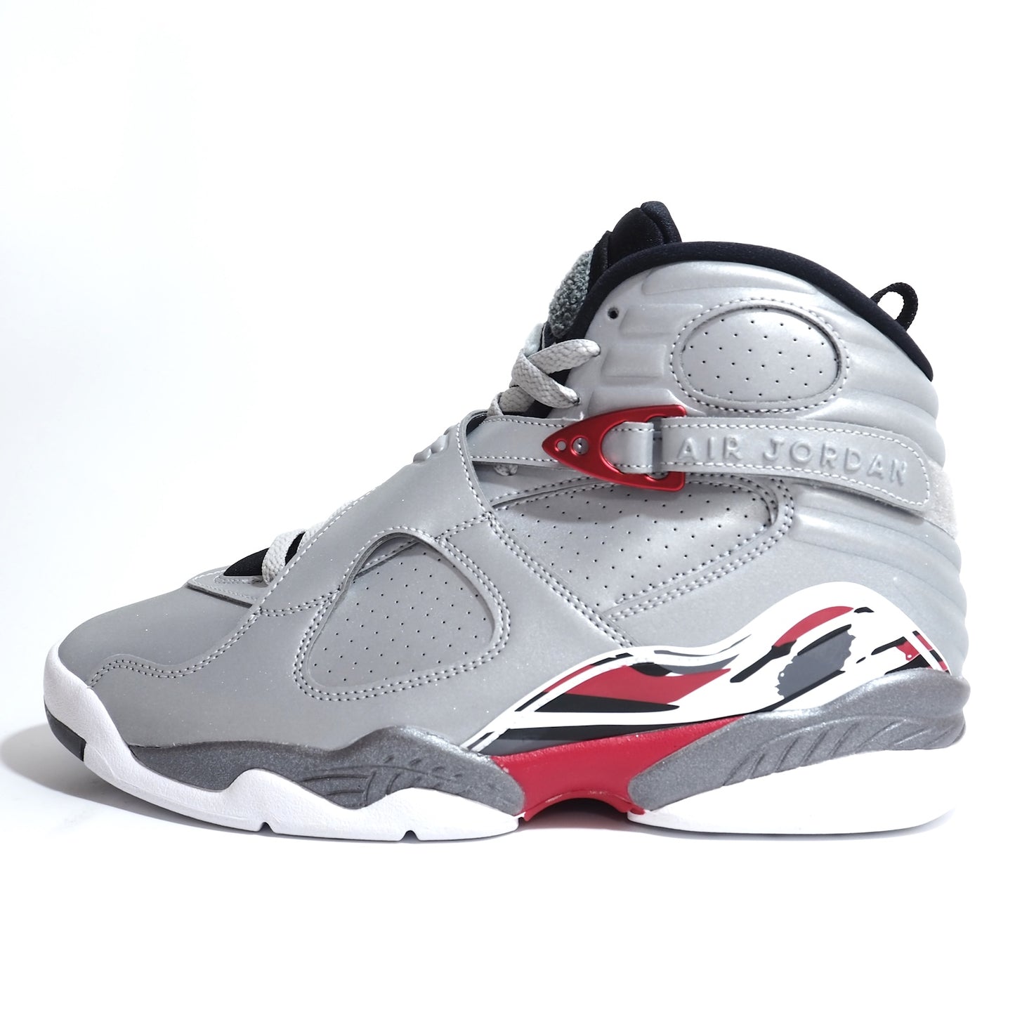 未使用 ナイキ NIKE エアジョーダン8 AIR JORDAN 8 スニーカー 28 グレー シルバー メンズ 正規品 5-ZG051