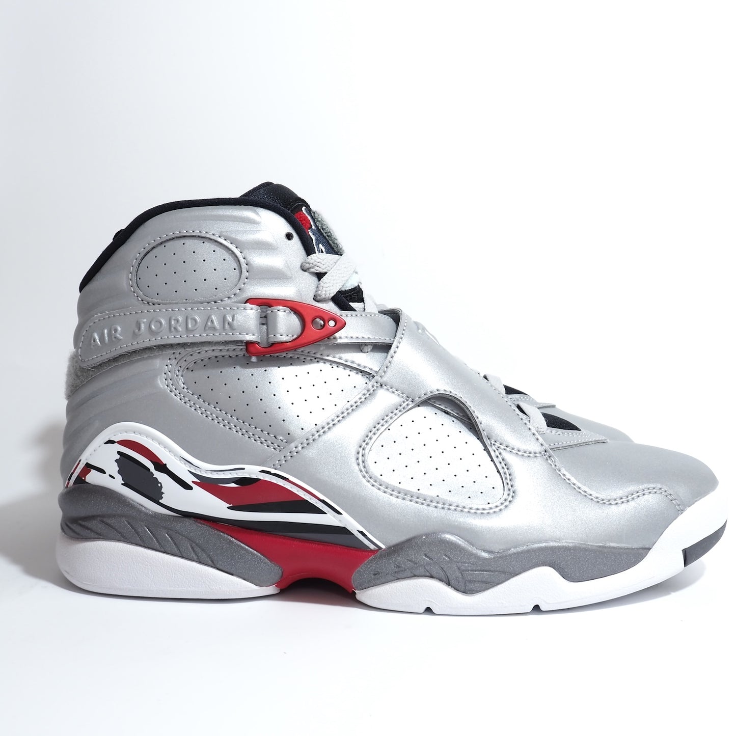 未使用 ナイキ NIKE エアジョーダン8 AIR JORDAN 8 スニーカー 28 グレー シルバー メンズ 正規品 5-ZG051
