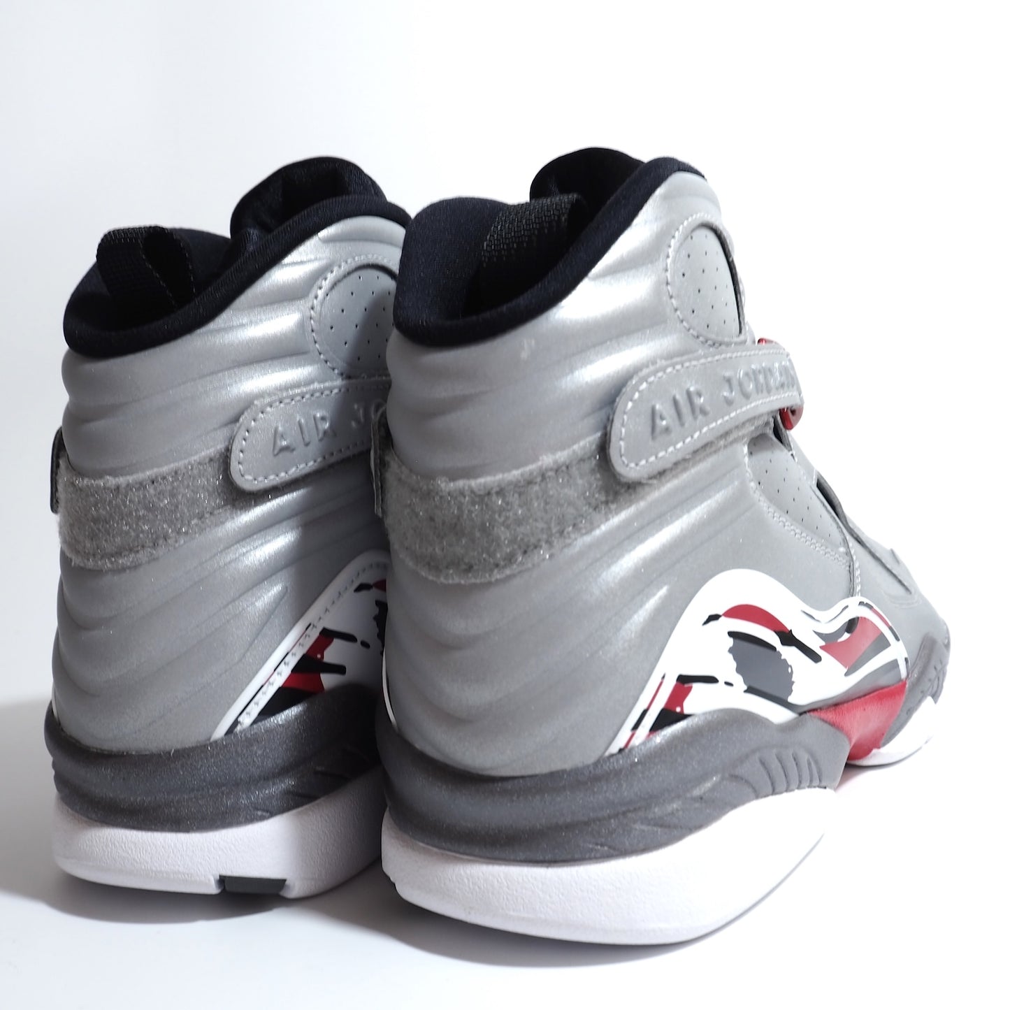 未使用 ナイキ NIKE エアジョーダン8 AIR JORDAN 8 スニーカー 28 グレー シルバー メンズ 正規品 5-ZG051