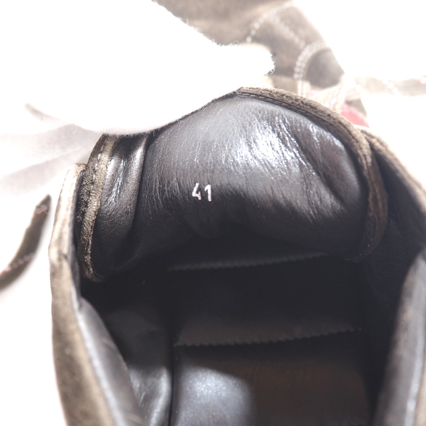 モンクレール MONCLER スエード ハイカット スニーカー 41 26cm相当 ダークブラウン メンズ 正規品 5-ZG052