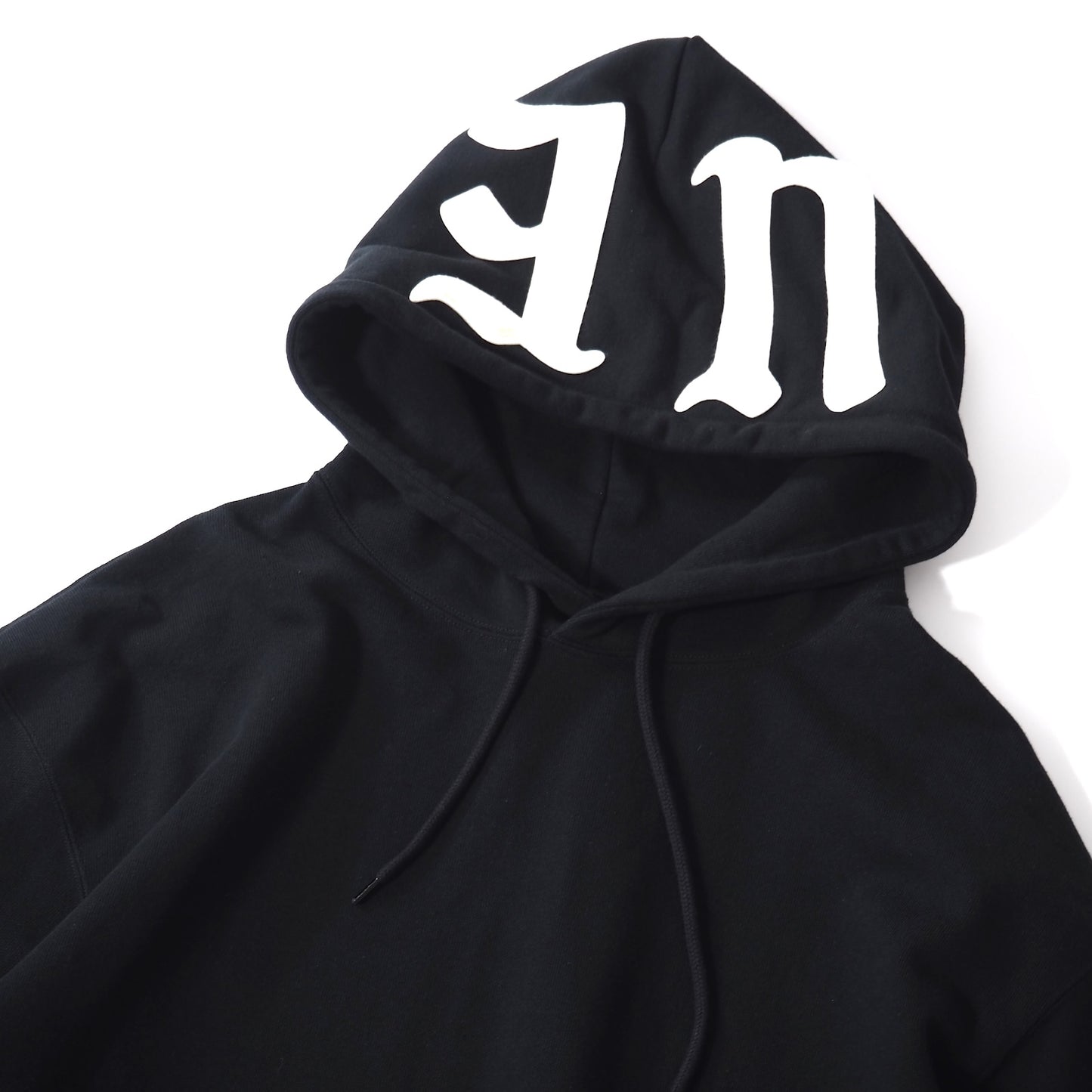 美品 ユニフォームエクスペリメント uniform experiment 24年製 フードロゴ パーカー フーディ 4 ブラック メンズ 正規品 5-ZG069