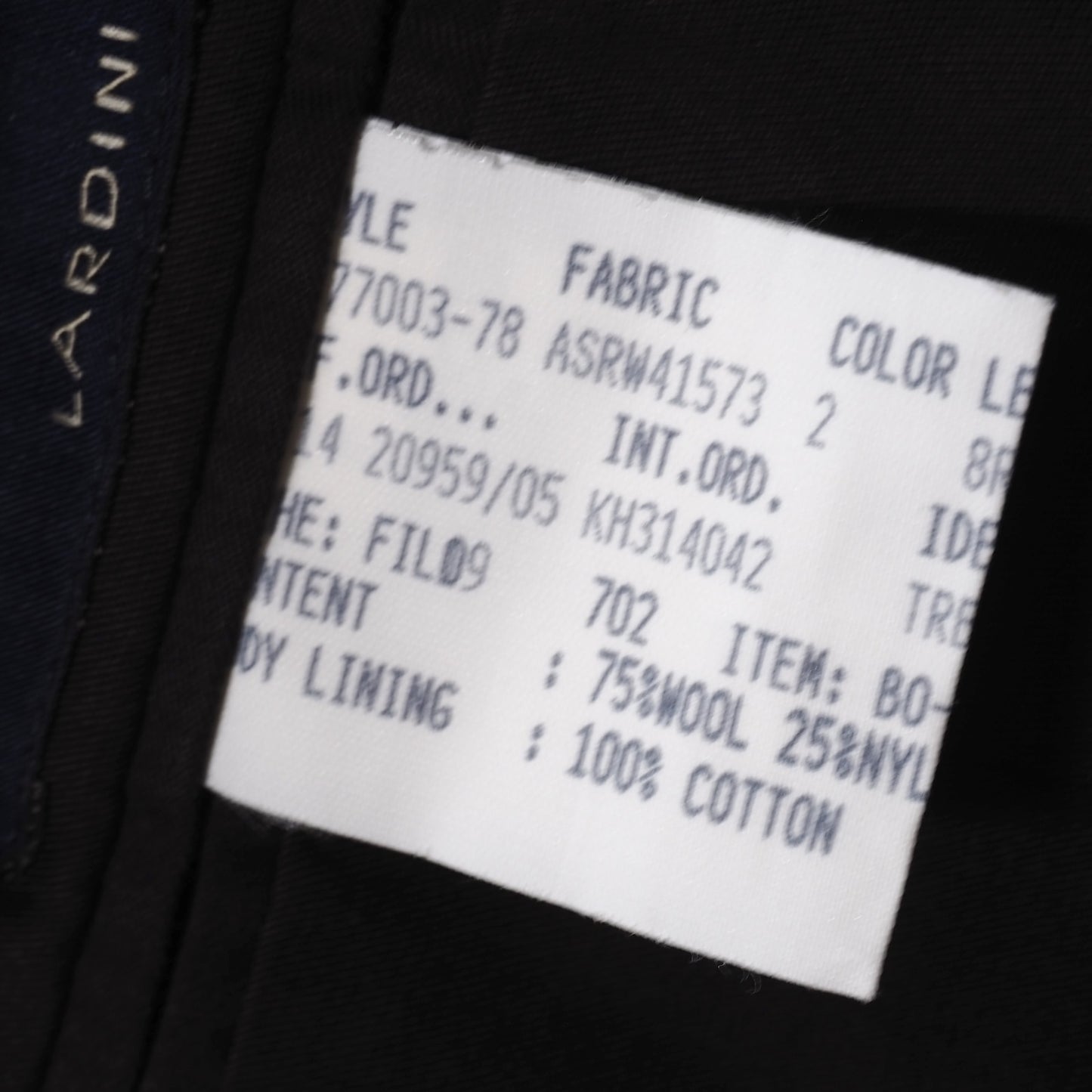 美品 ラルディーニ LARDINI ブートニエール付 ウール ジレ ベスト 48 グレー ダークブラウン メンズ 正規品 5-ZG070