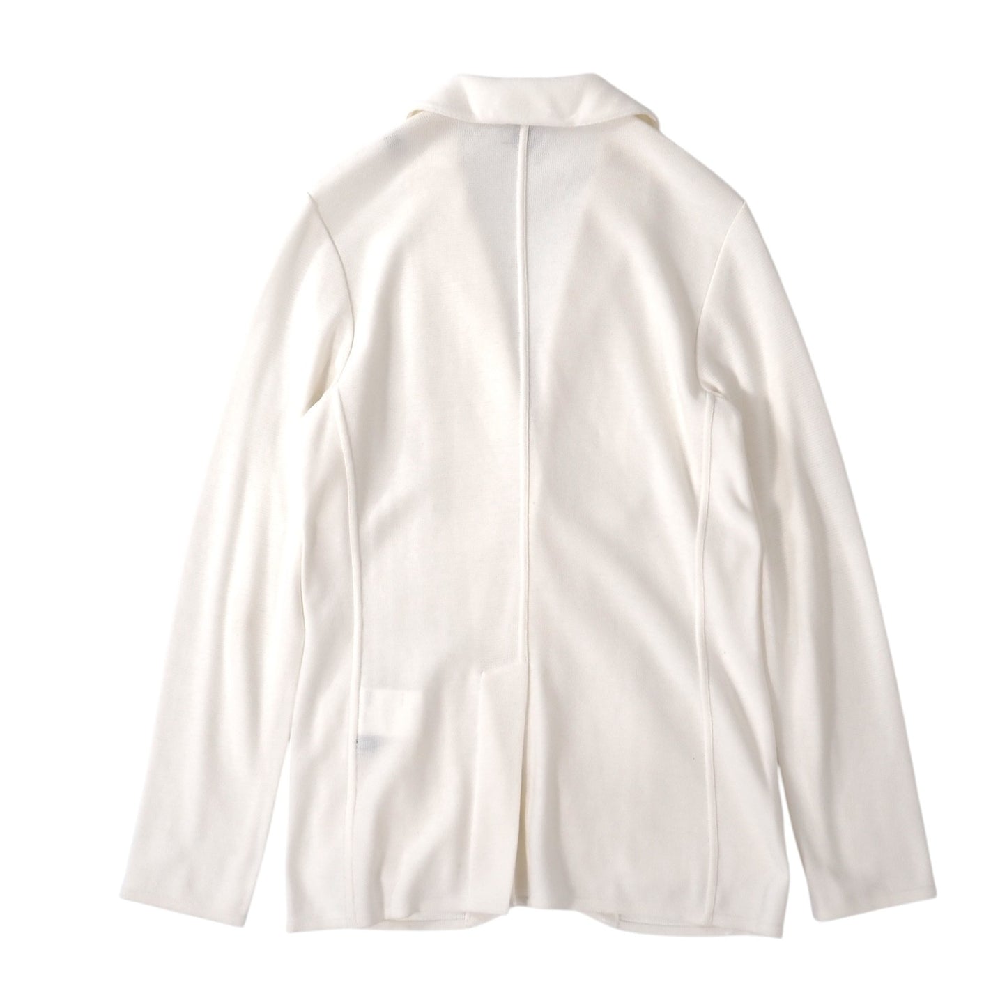 良品 ラルディーニ LARDINI イタリア製 コットン ニット ジャケット S ホワイト メンズ 正規品 5-ZG077