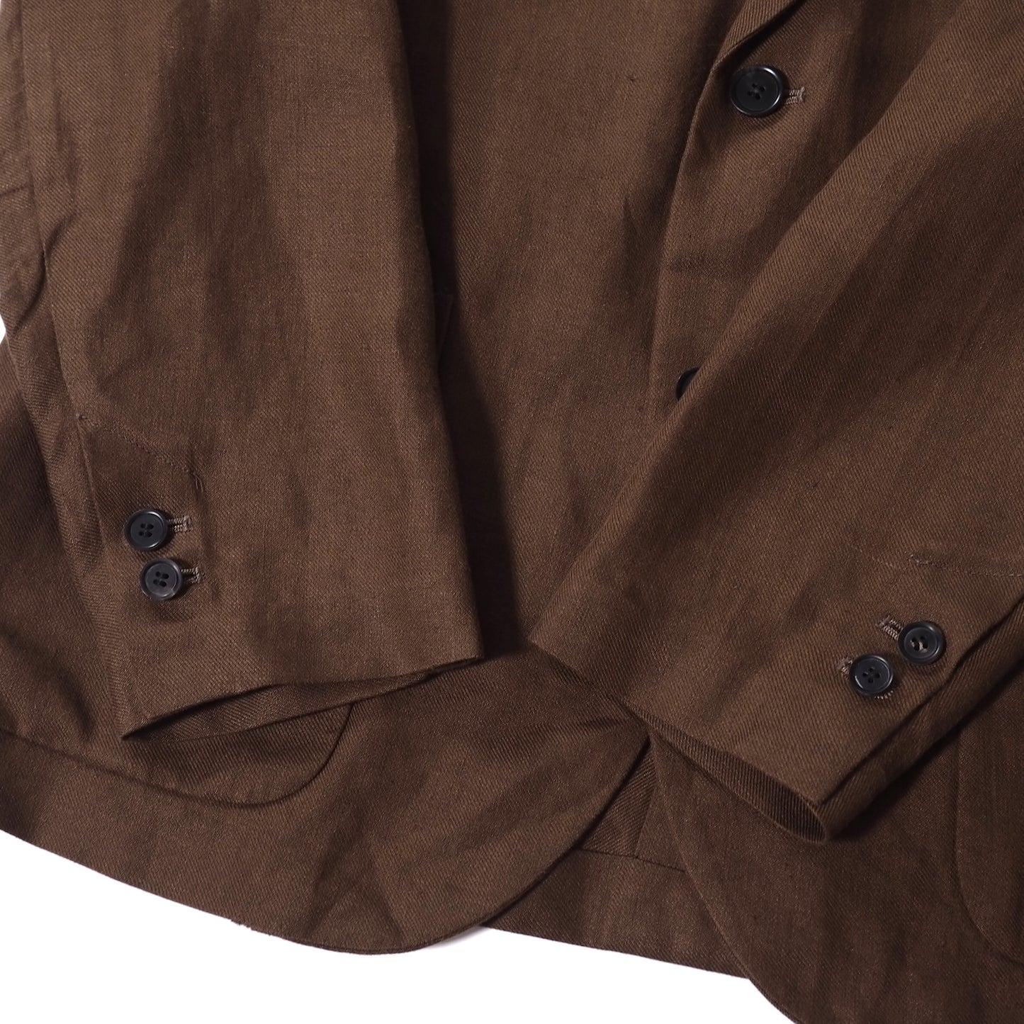 オーラリー AURALEE リネン スーツ セットアップ ジャケット パンツ 3 ブラウン メンズ 正規品 5-ZH005