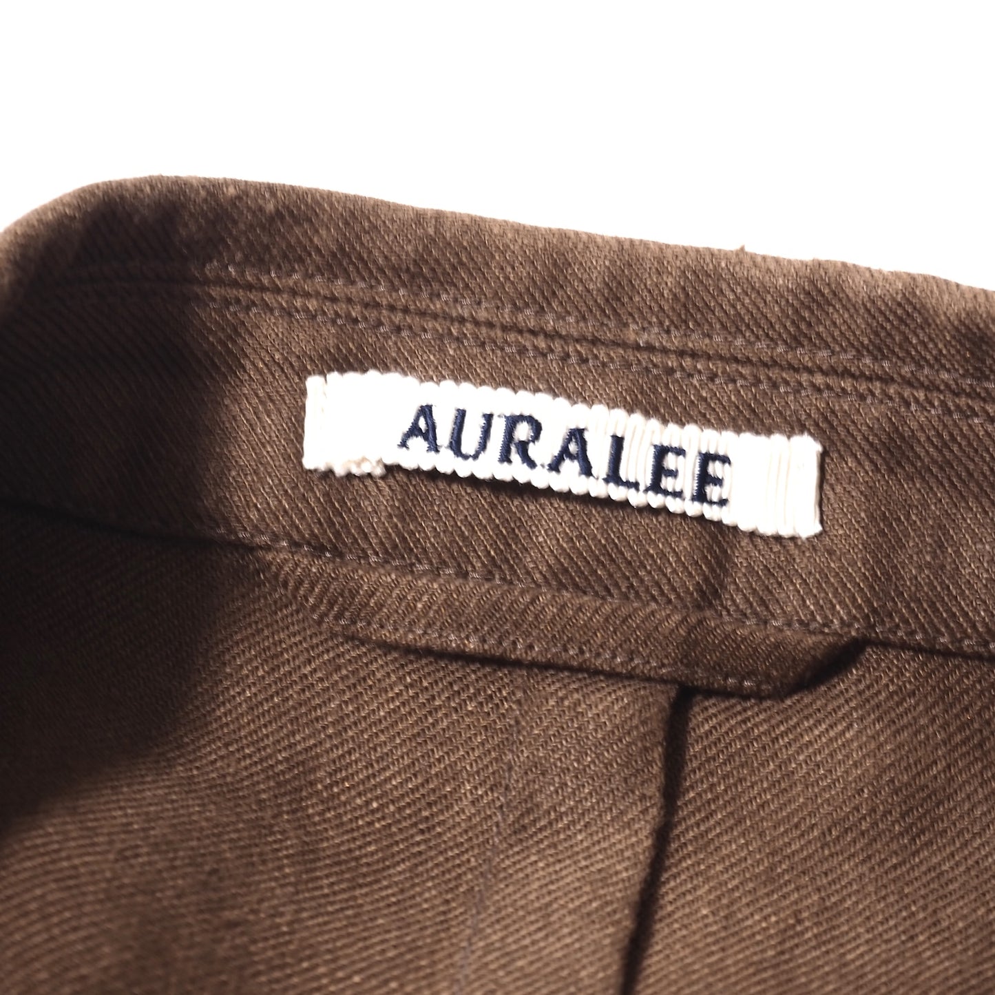 オーラリー AURALEE リネン スーツ セットアップ ジャケット パンツ 3 ブラウン メンズ 正規品 5-ZH005