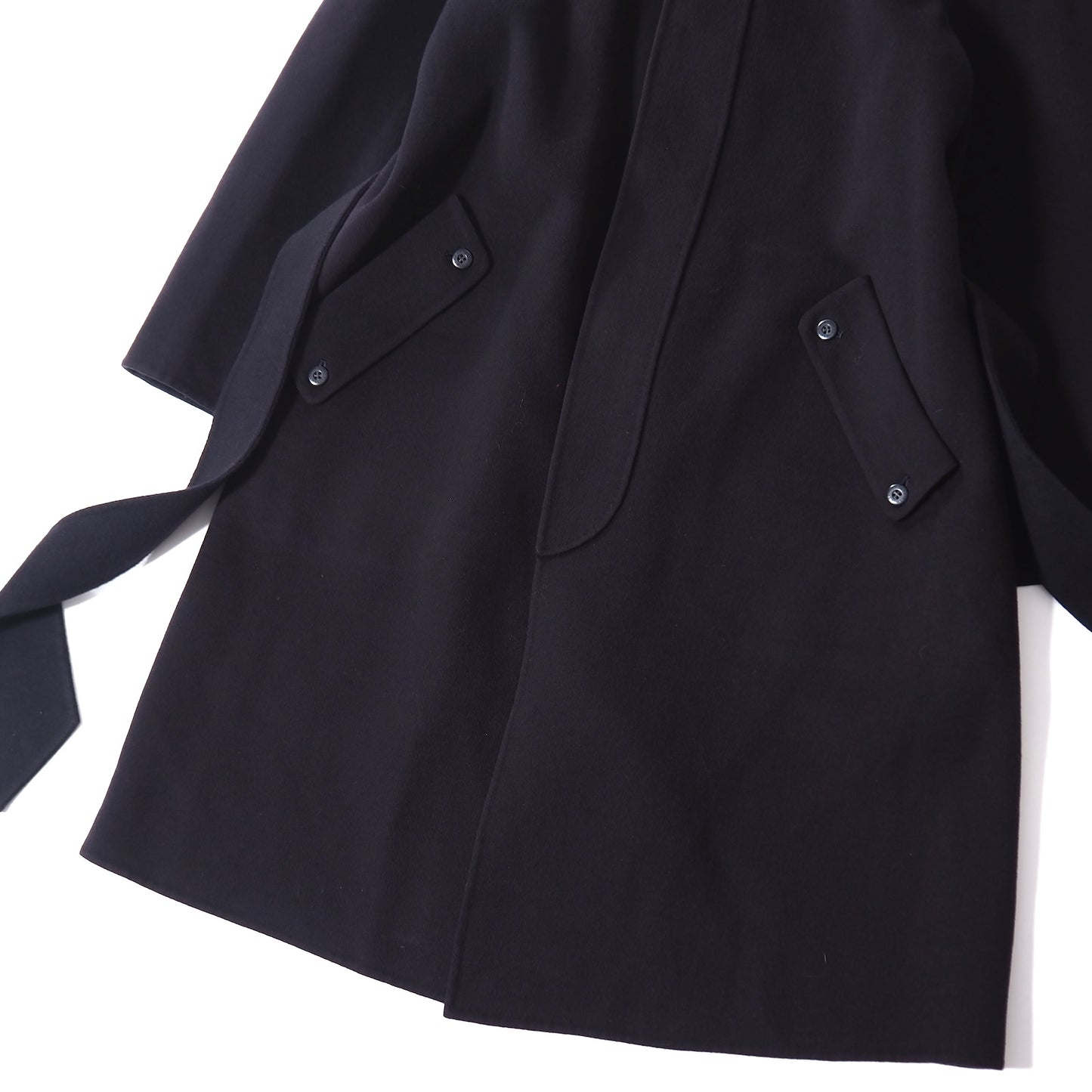 ジバンシー GIVENCHY ヴィンテージ ダブルフェイス ウール ベルテッドコート L ダークネイビー メンズ 正規品 5-ZH016
