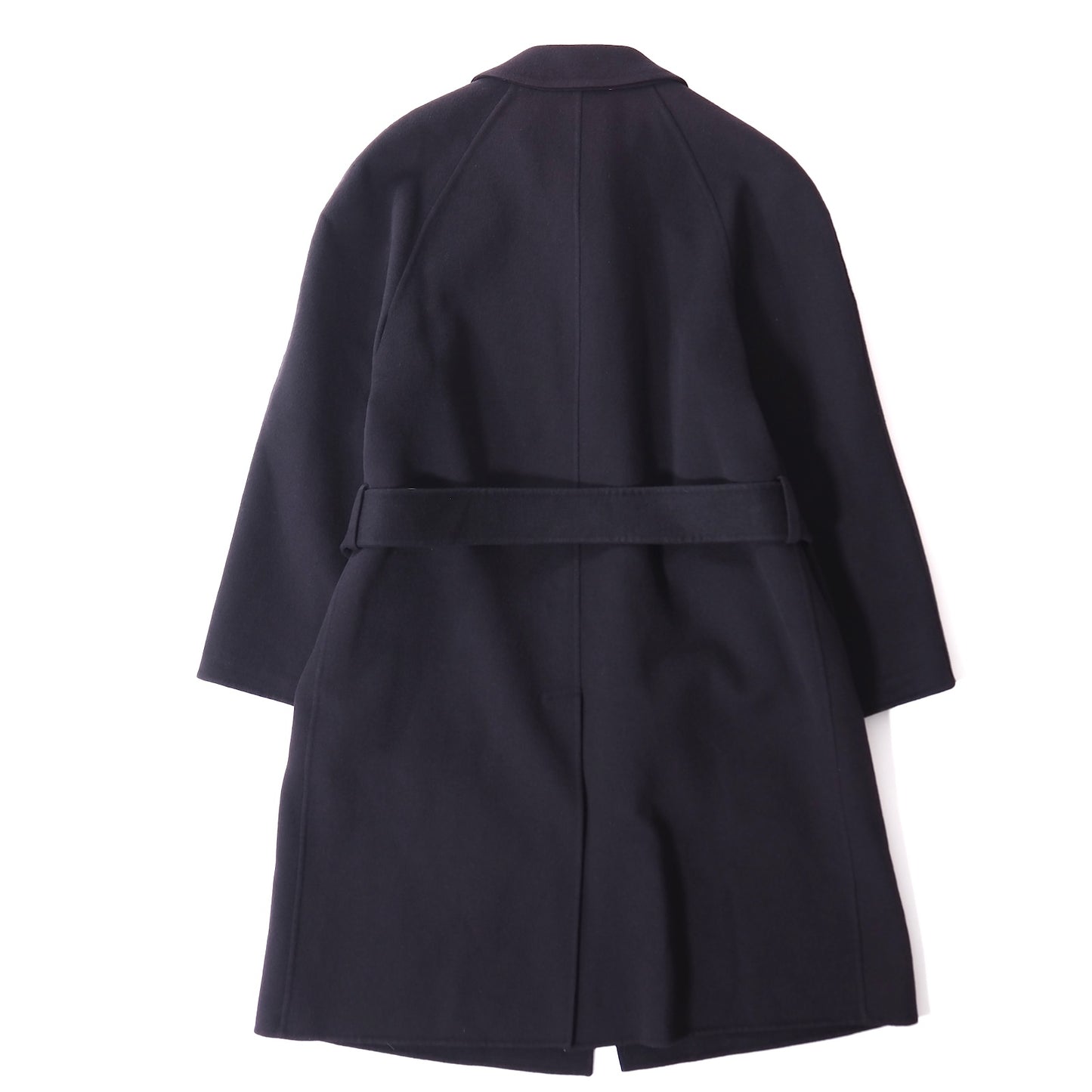 ジバンシー GIVENCHY ヴィンテージ ダブルフェイス ウール ベルテッドコート L ダークネイビー メンズ 正規品 5-ZH016
