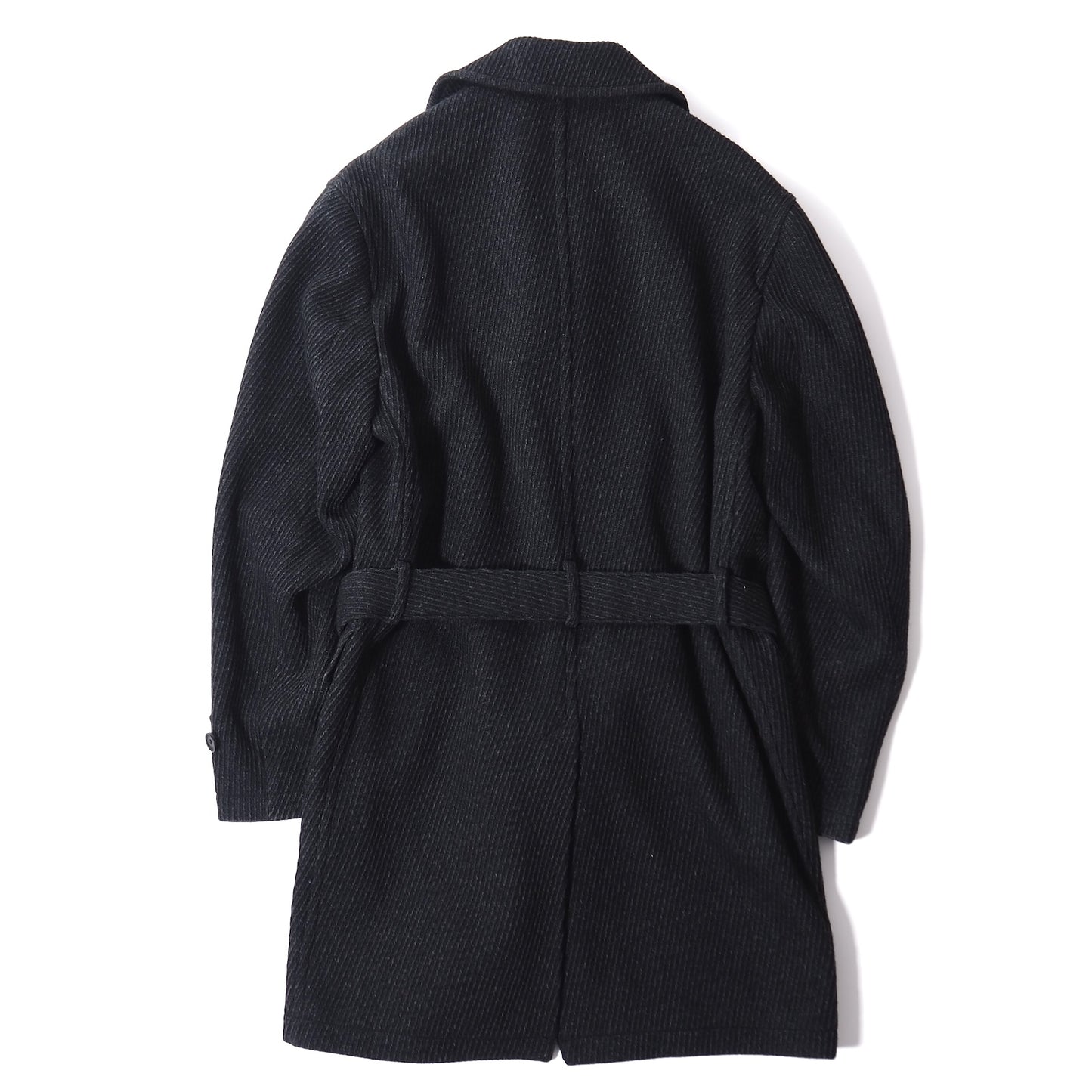ヴェルサーチ VERSACE ウール ベルテッドコート M ダークグレー メンズ 正規品 5-ZH017