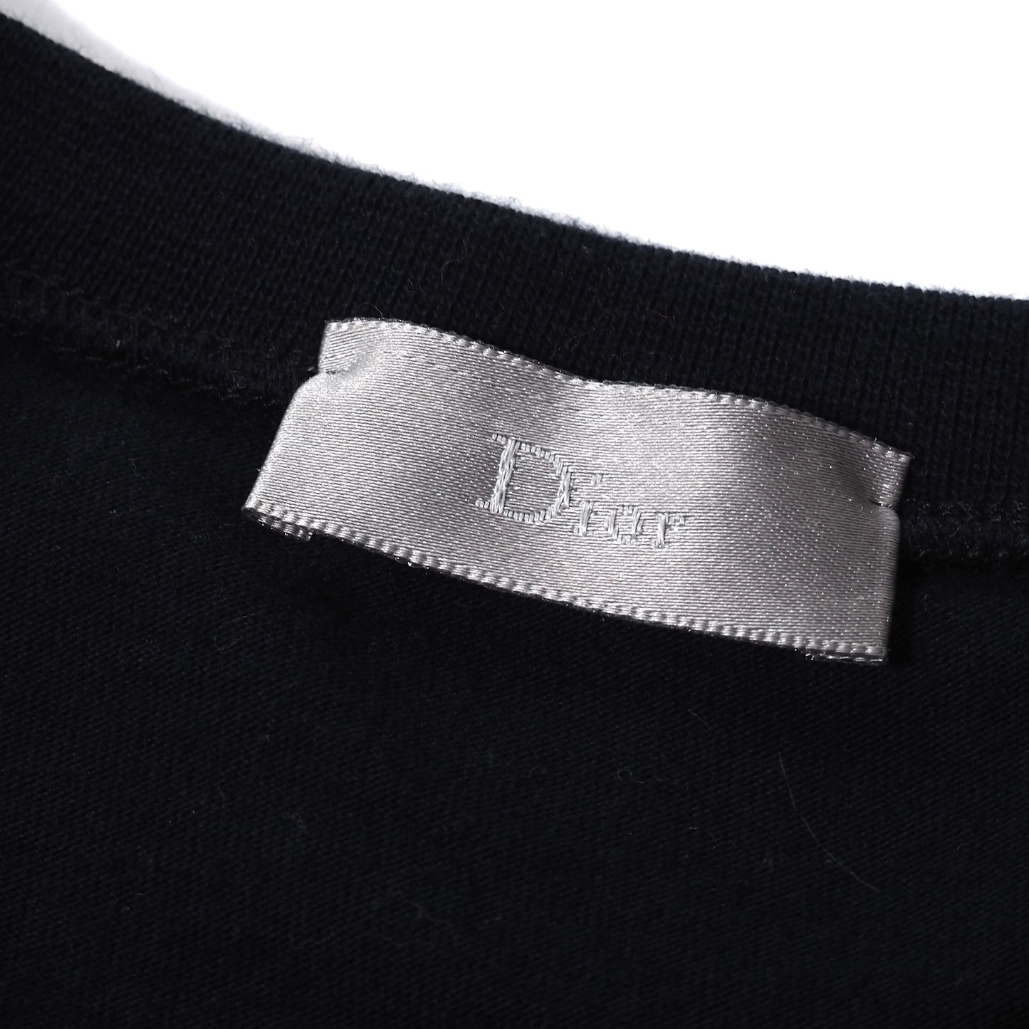 ディオールオム DIOR HOMME 06SS エディ期 騙し絵 タキシード 半袖 Tシャツ カットソー XS ブラック メンズ 正規品 5-ZH033
